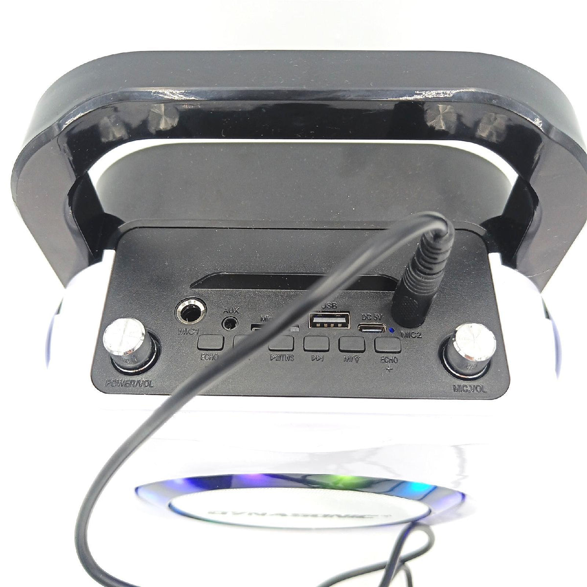 Dynasonisich Kabelloser Bluetooth Lautsprecher Led Karaokemaschine Mikrofon Defekt