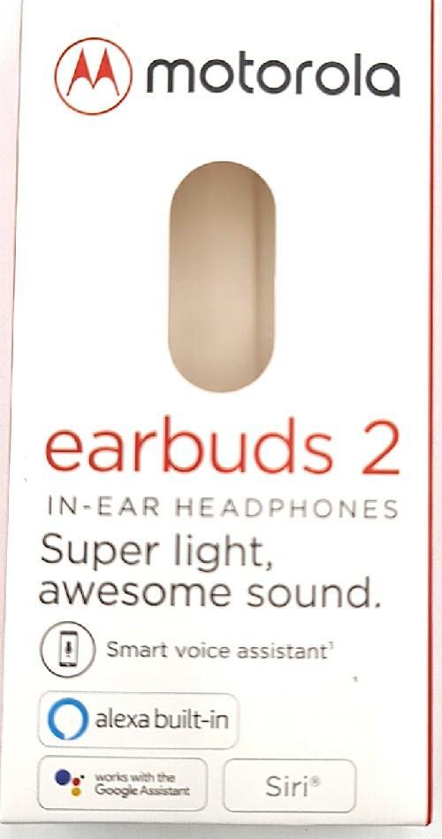 Motorola Lifestyle Earbuds 2 - Kabelgebundenes In-Ear Stereo Kopfhörer - Weiß