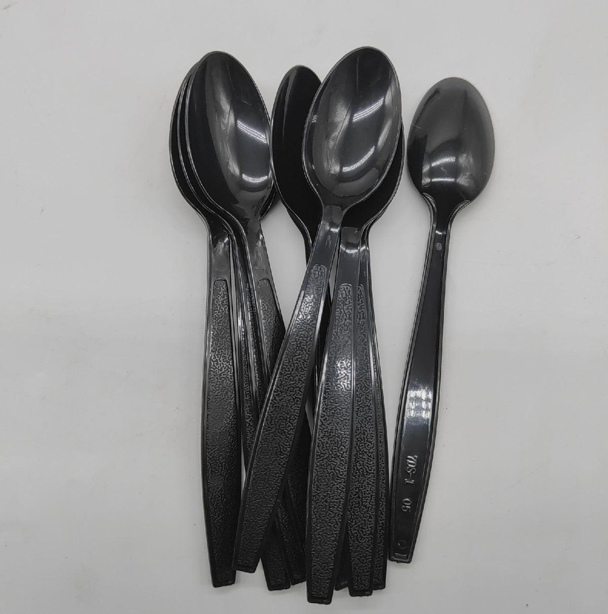 Plastikbesteck Set 110 Teile Schwarz Einweggeschirr Party Geschirr Besteck Set