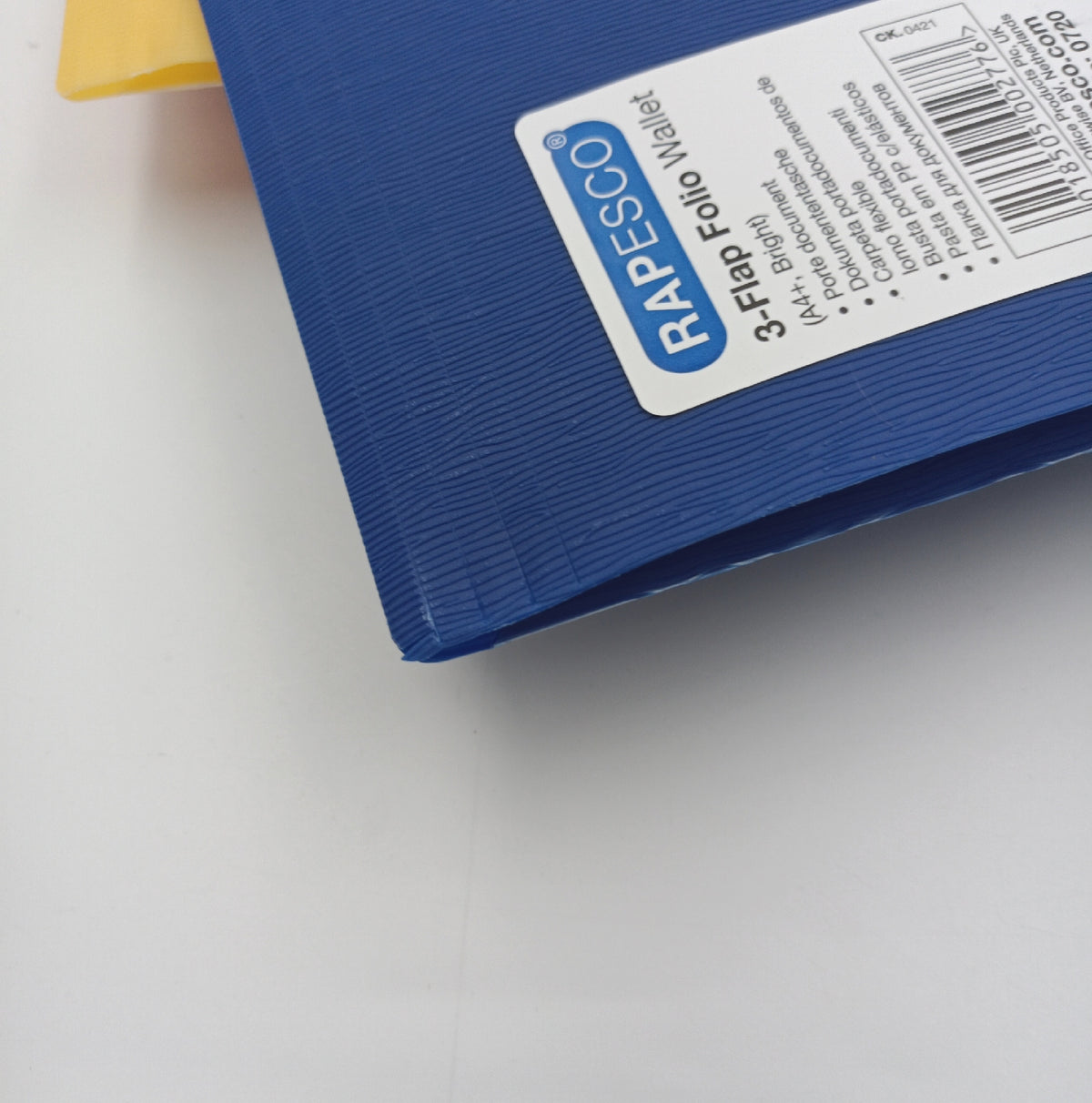 Rapesco 0720 3 Klappen Ordnungsmappe A4 Plus leuchtende Farben 5 Stück Set