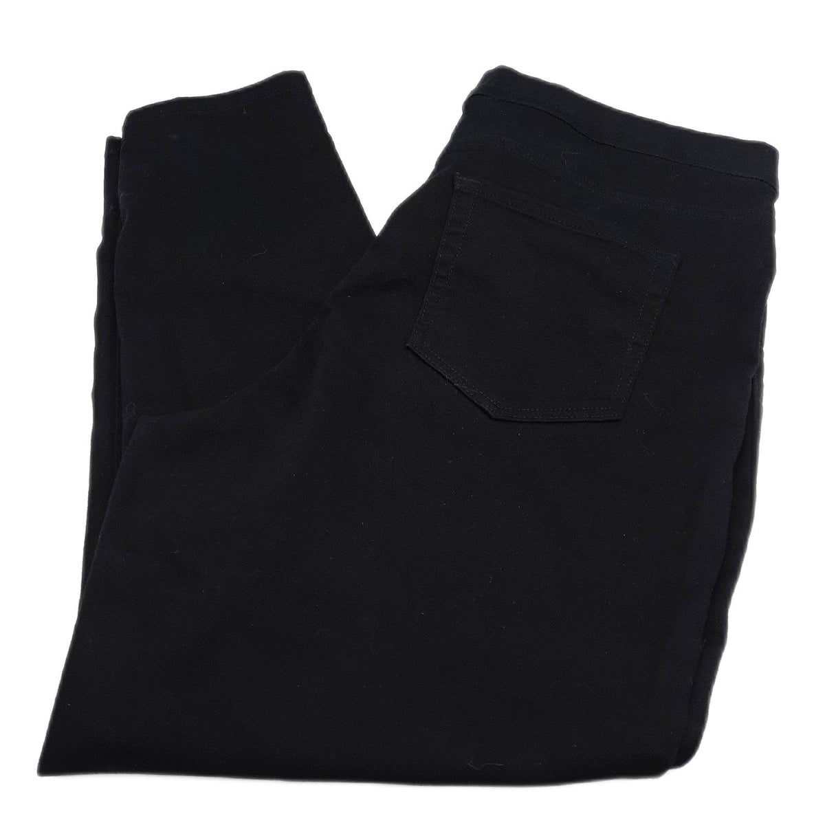 Amazon Essentials Damen Stretch Denim Jeggings Schwarz Mittlere Leibhöhe Elastischer Bund Gr 46 Kurz