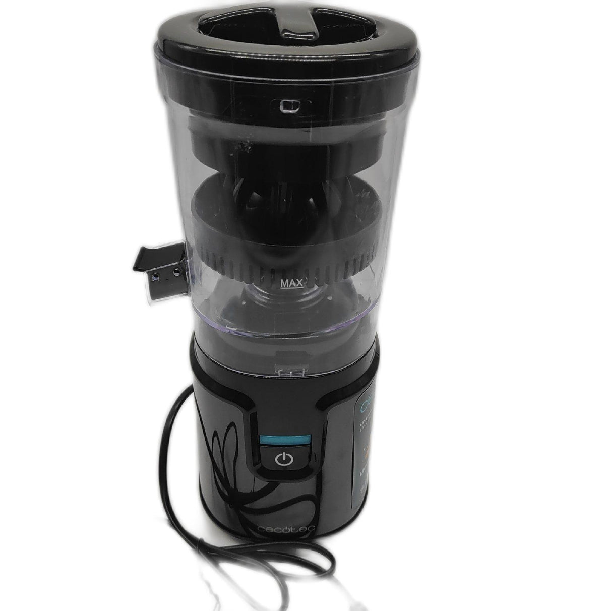 Cecotec Elektrisch Saftpresse Orangenpresse Zitruspresse Easy Steel 140W 035L Filter Trichter