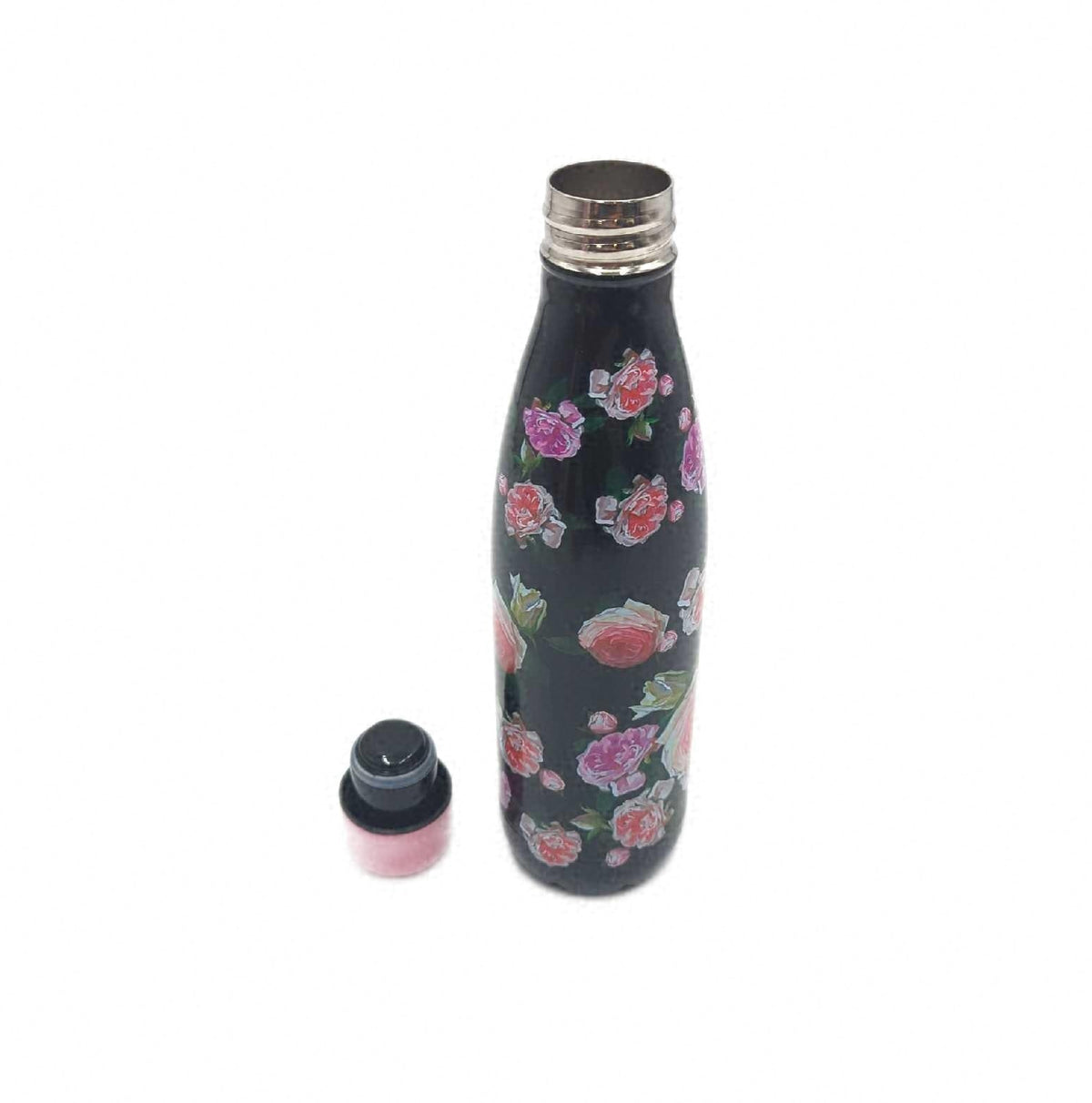 Trinkflasche Thermoflasche aus Stahl 500 ML Wasserflasche Isolierflasche Rosen Design
