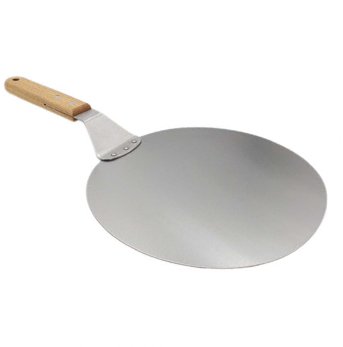 Holzgriff Pizzaschaufel Pizzaschieber Edelstahl Perforiert 10 Zoll Pizzaschieber Holzgriff