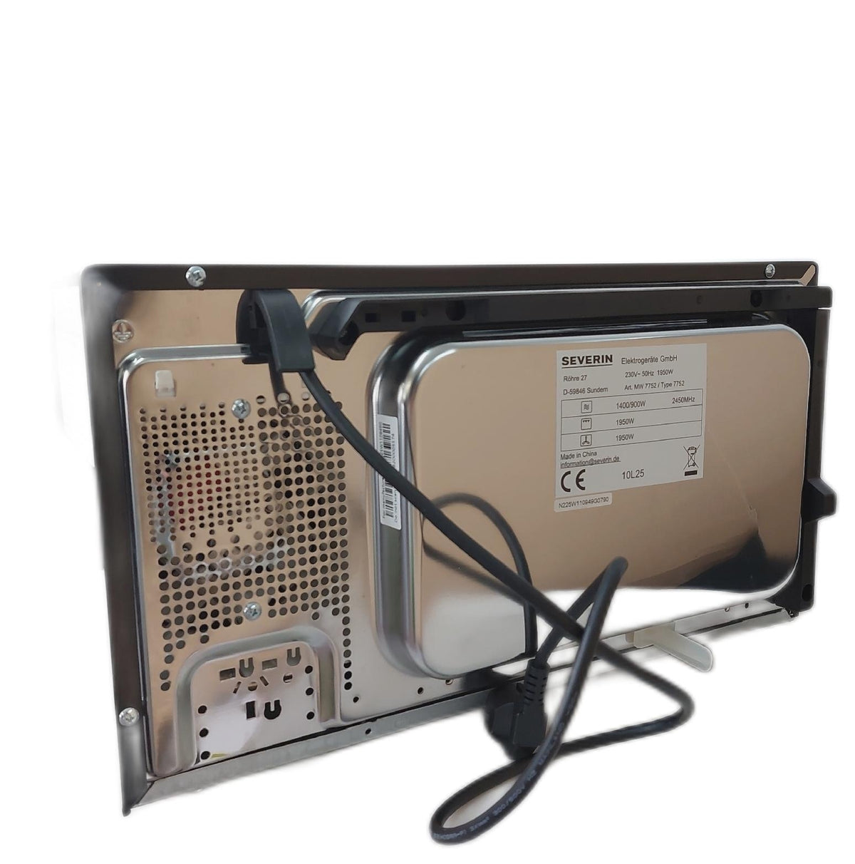 SEVERIN 3 in 1 Mikrowelle mit Grill Heissluft ohne Teller Gebrauch