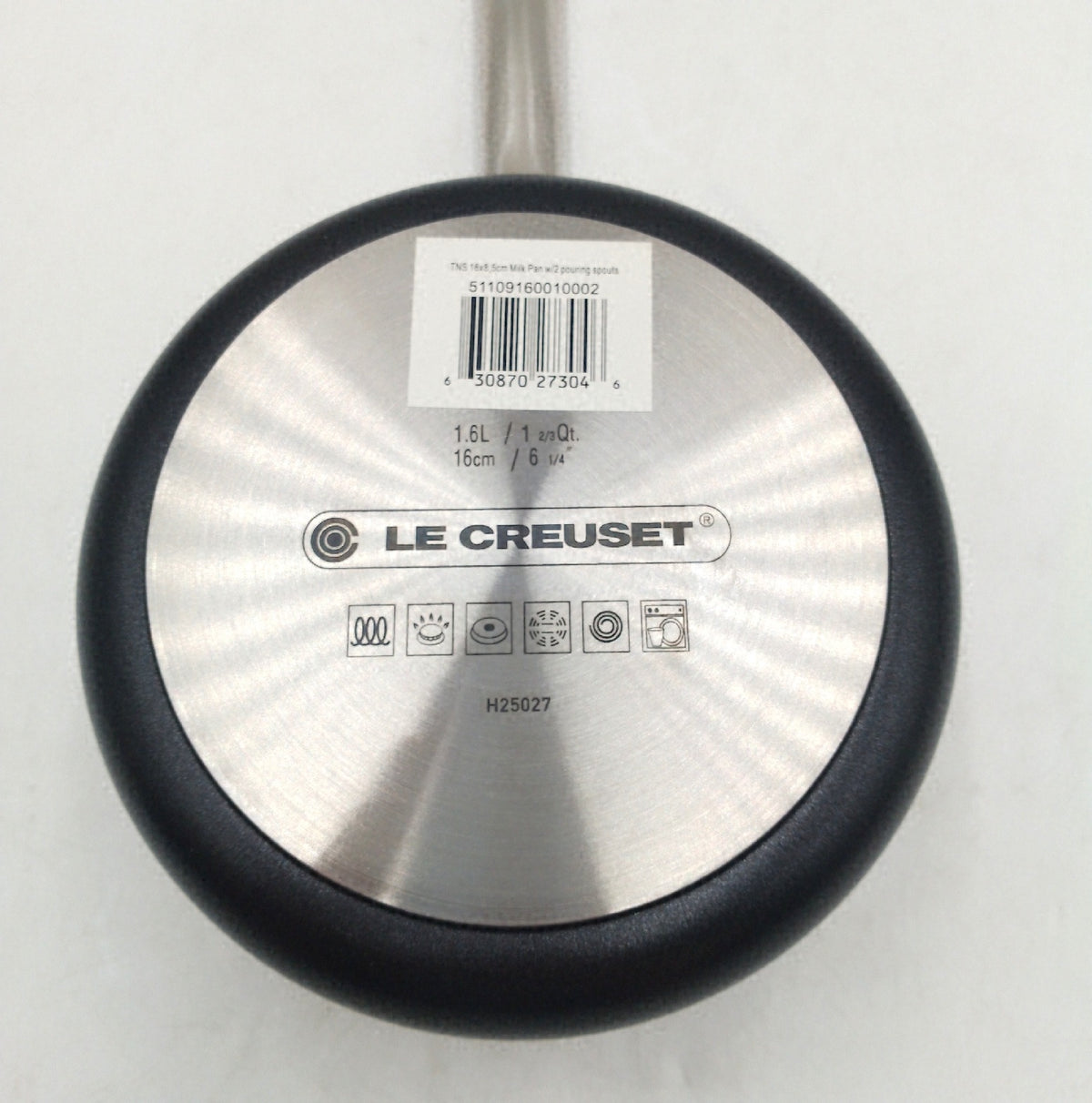Le Creuset Aluminium Antihaft Milchtopf 16 cm für alle Herdarten inklusive Deckel