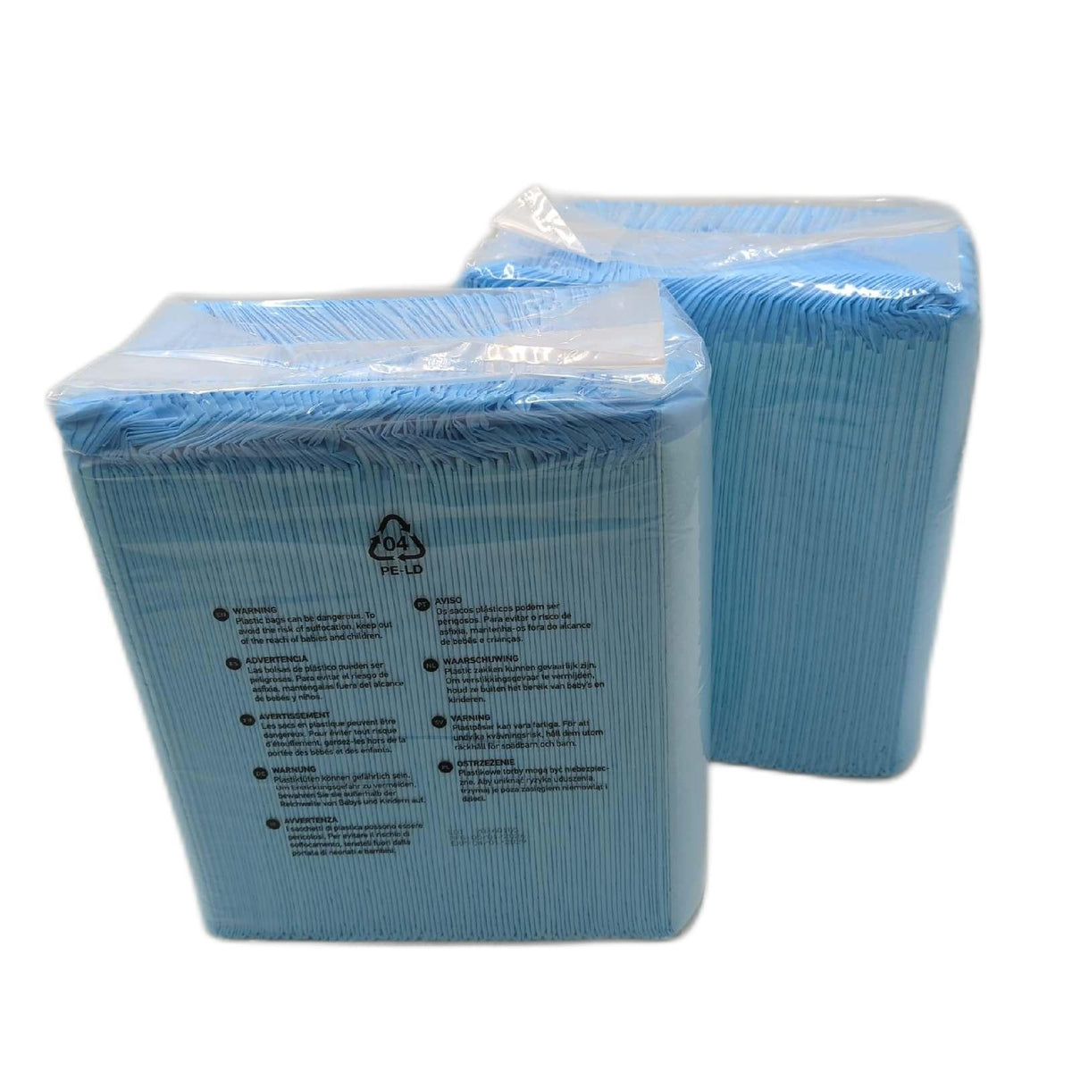 PIPI Matten für Hunde 60x60 cm 100 Stück 6-lagig Welpentoilette saugfähig robust