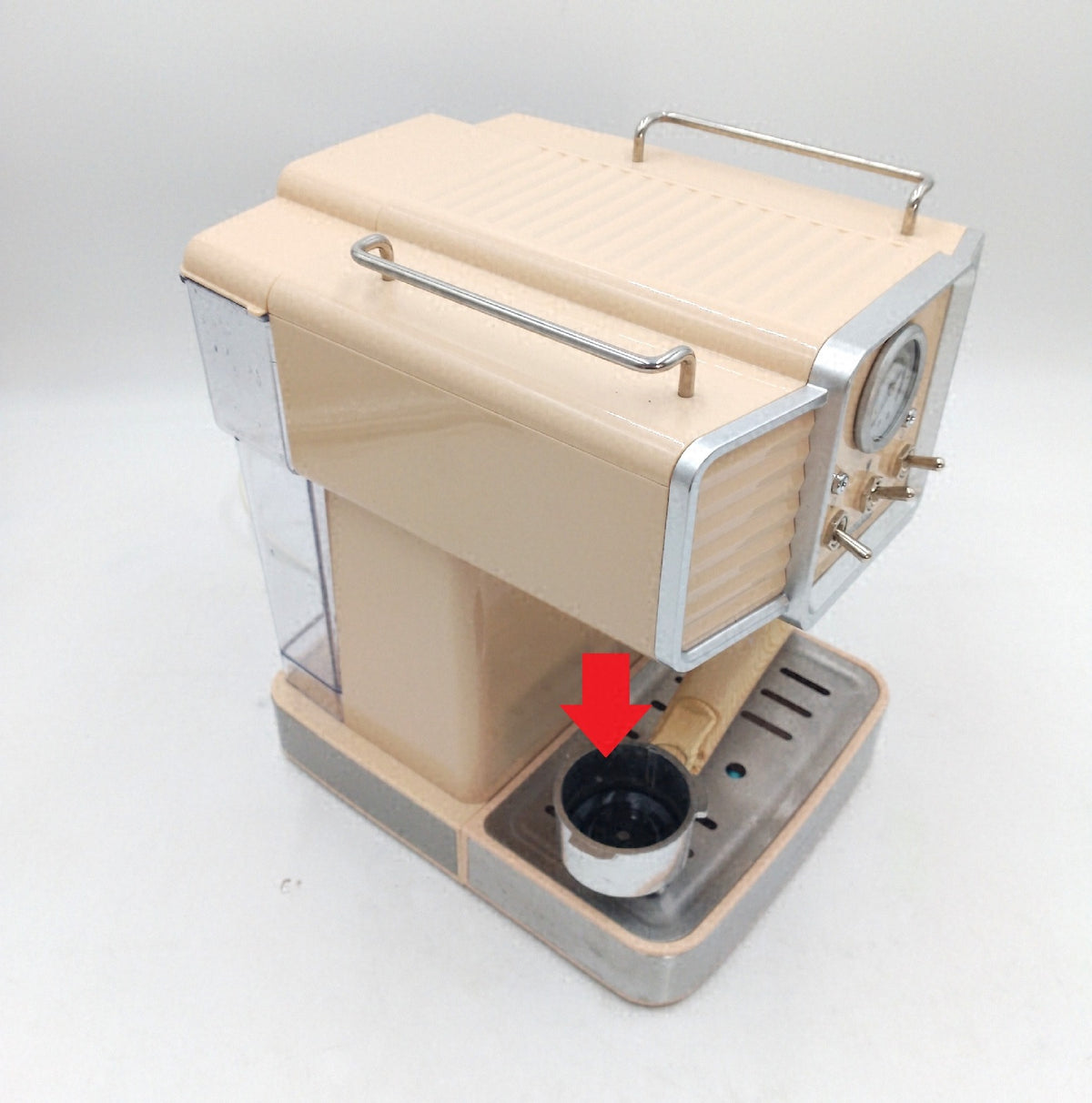 Cecotec Espressomaschine Power Espresso 20 Hellbeige mit Gebrauchsspuren ohne Sie