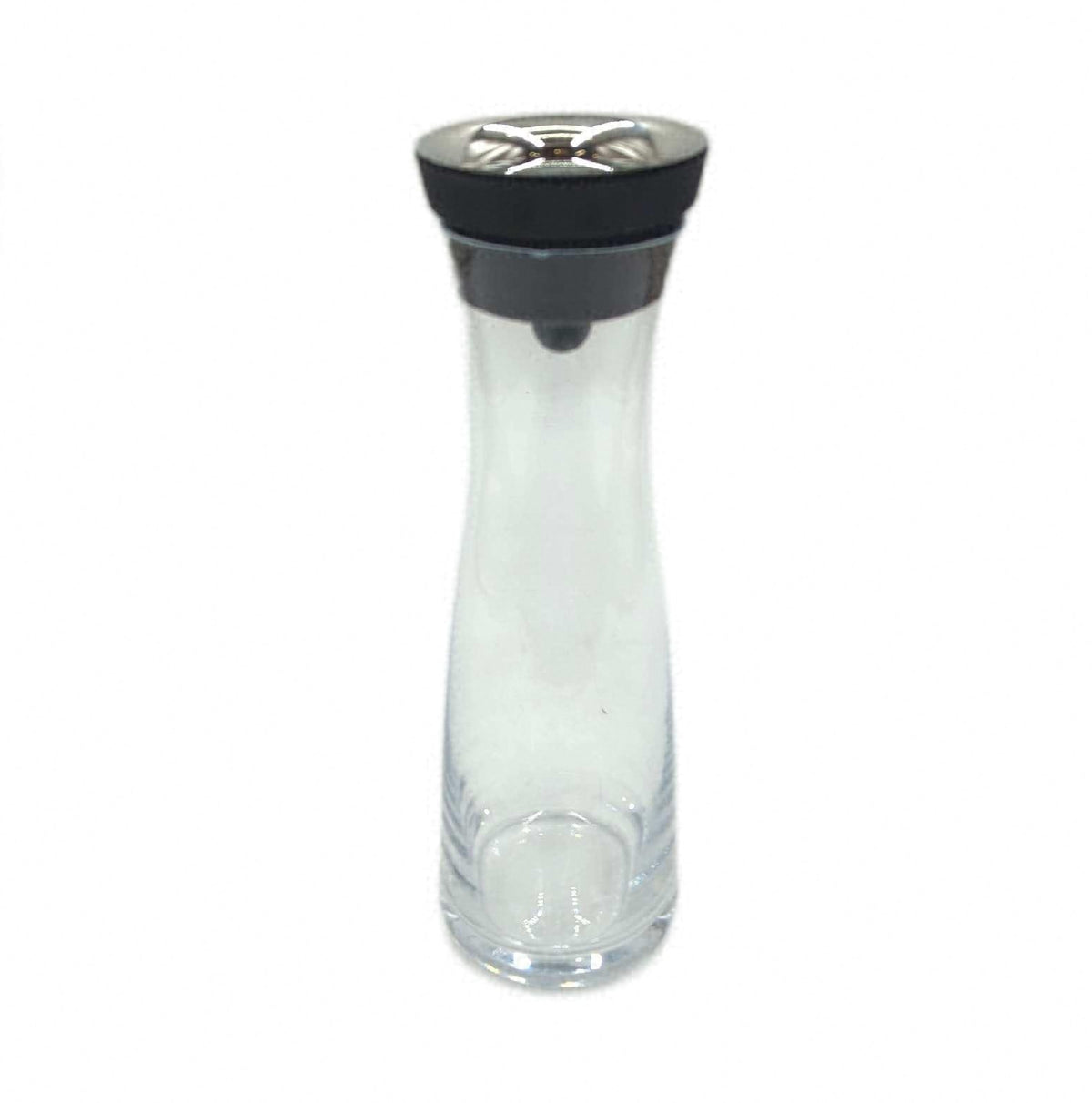 WMF Basic Wasserkaraffe Glas 1 Liter Deckel Sili leichter Glasabsplitter