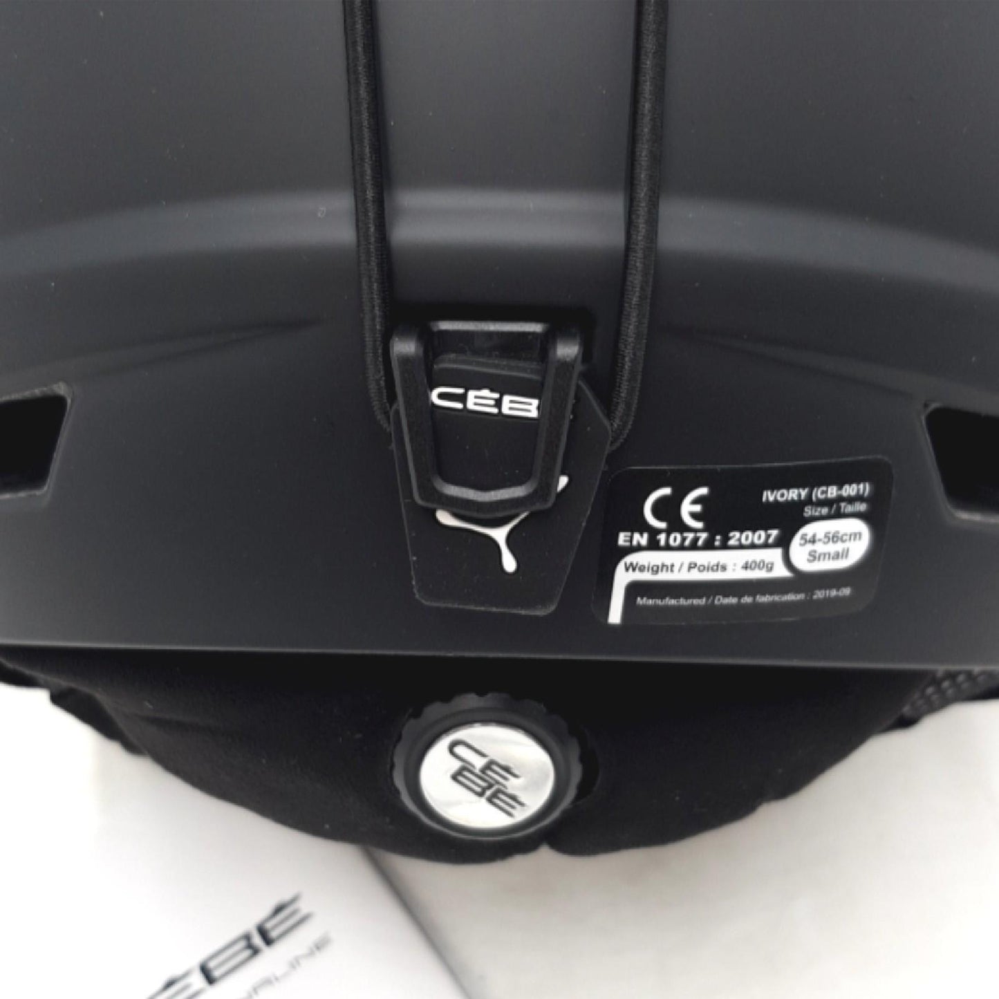 Cébé Skihelm Sportausrüstung Ivory Matt Black White 54 56cm Sicherheit Skifahren
