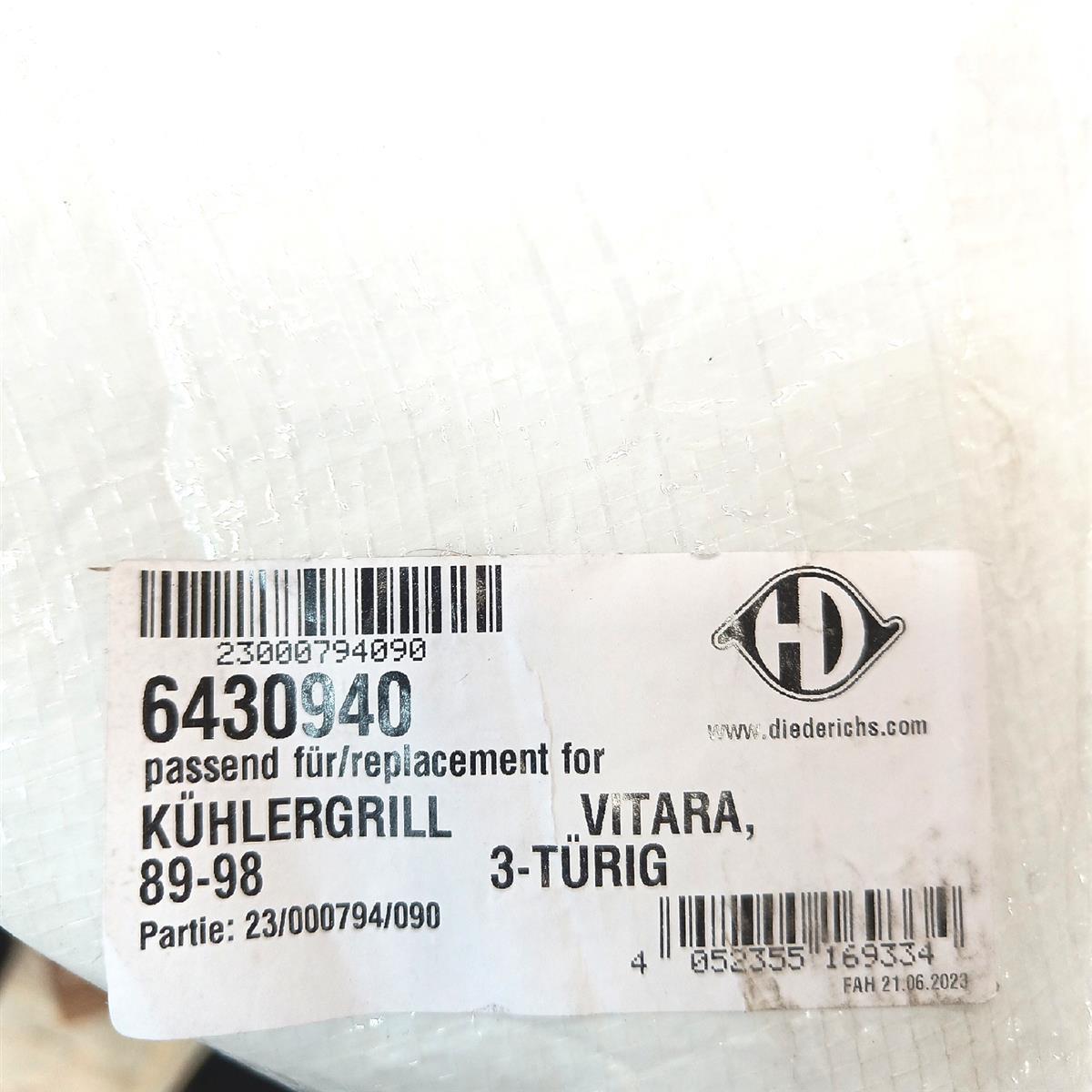 DIEDERICHS Kühlergitter 6430940