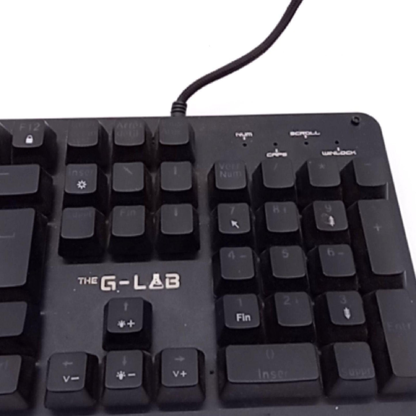 THE G LAB Gamingtastatur Tastatur Zubehör Keyz CarbonE RGB Beleuchtung Spielerlebnis