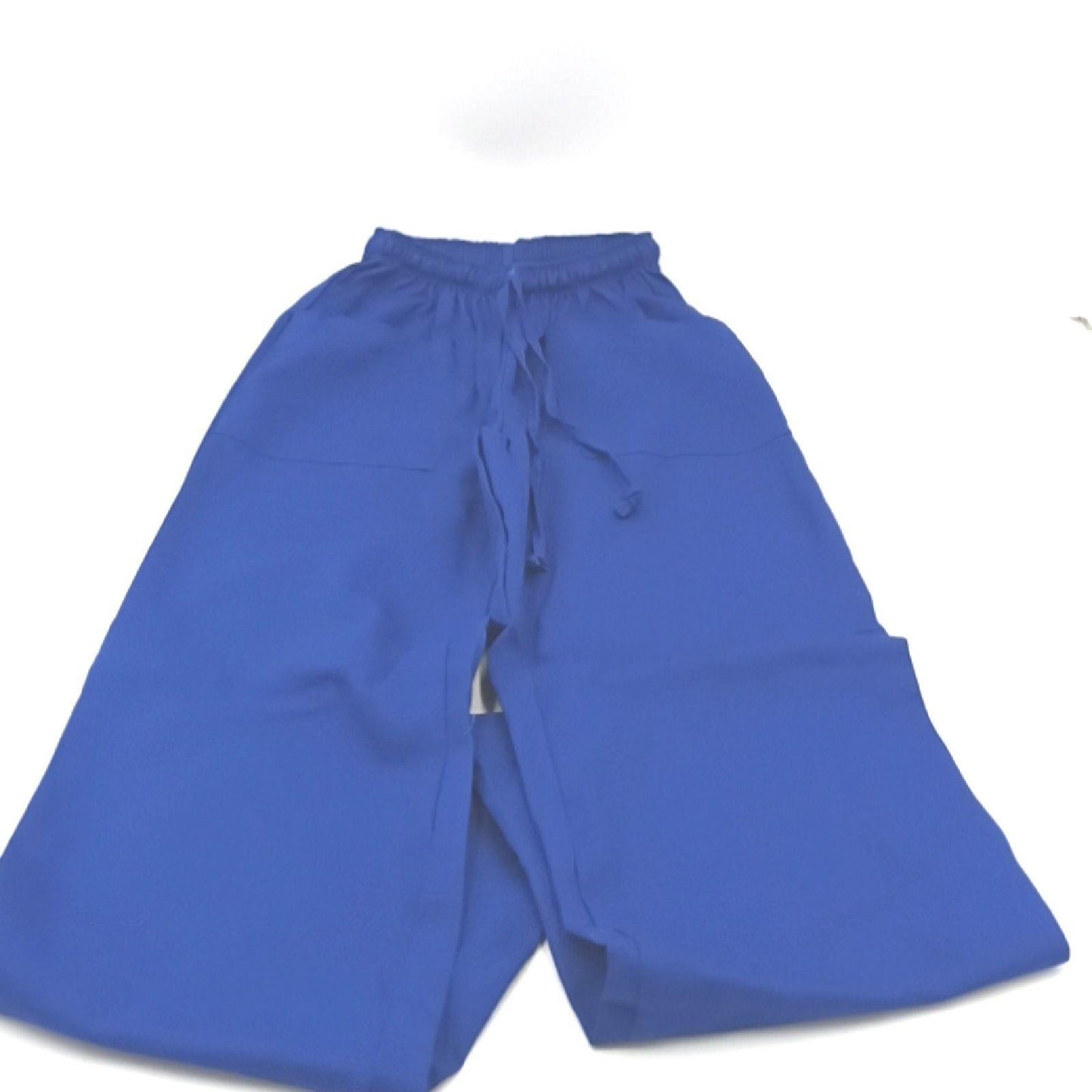 AIESI® Medizinische Uniform herren damen aus 100% sanforisierter Baumwolle Hose und Top mit V-Ausschnitt, Größe XS BLAU