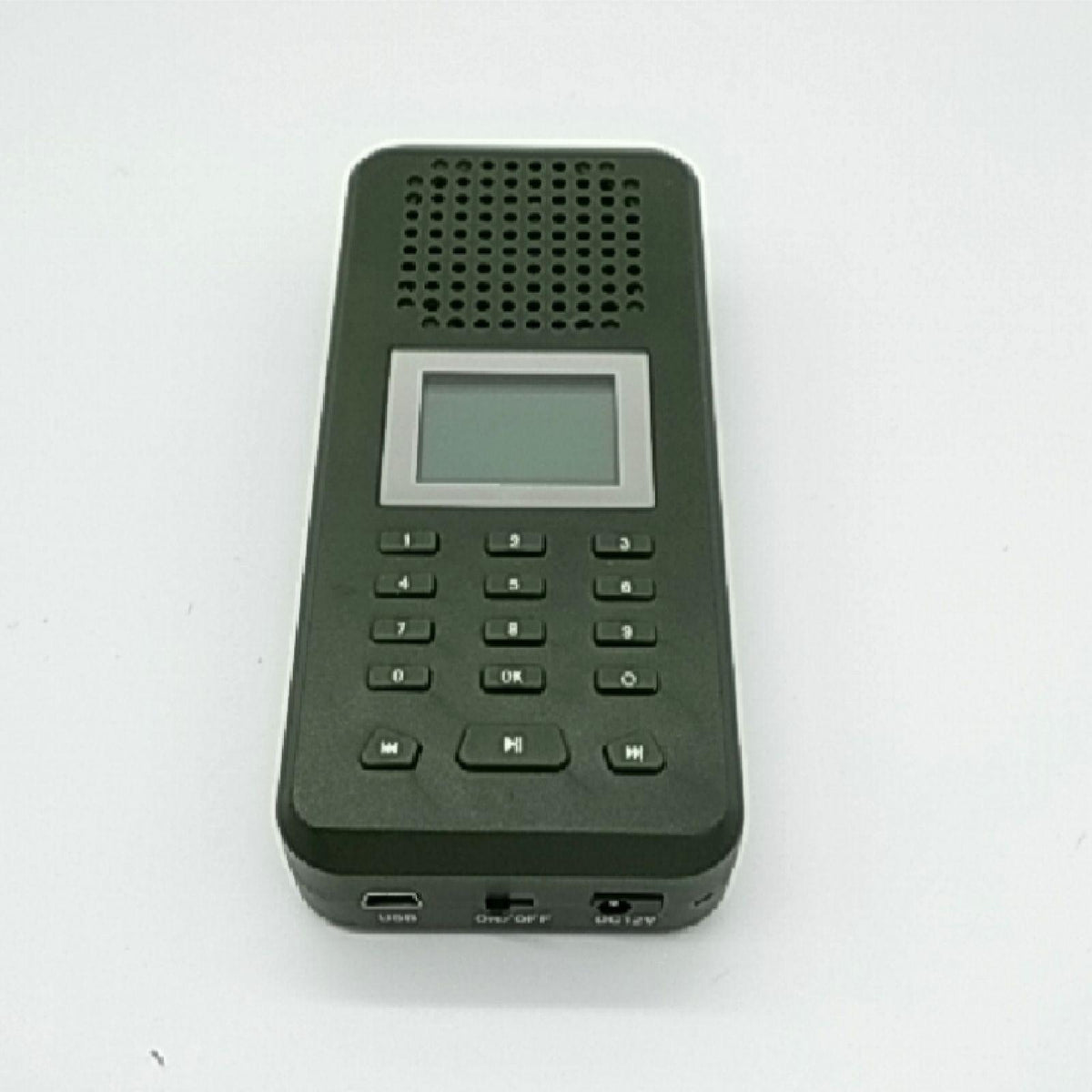 VOEMPHI MP3-Player zur Wiedergabe von Vogelstimmen mit integriertem 20-Watt-Lautsprecher bis 126 dB LCD-Display wiederaufladbarer Akku