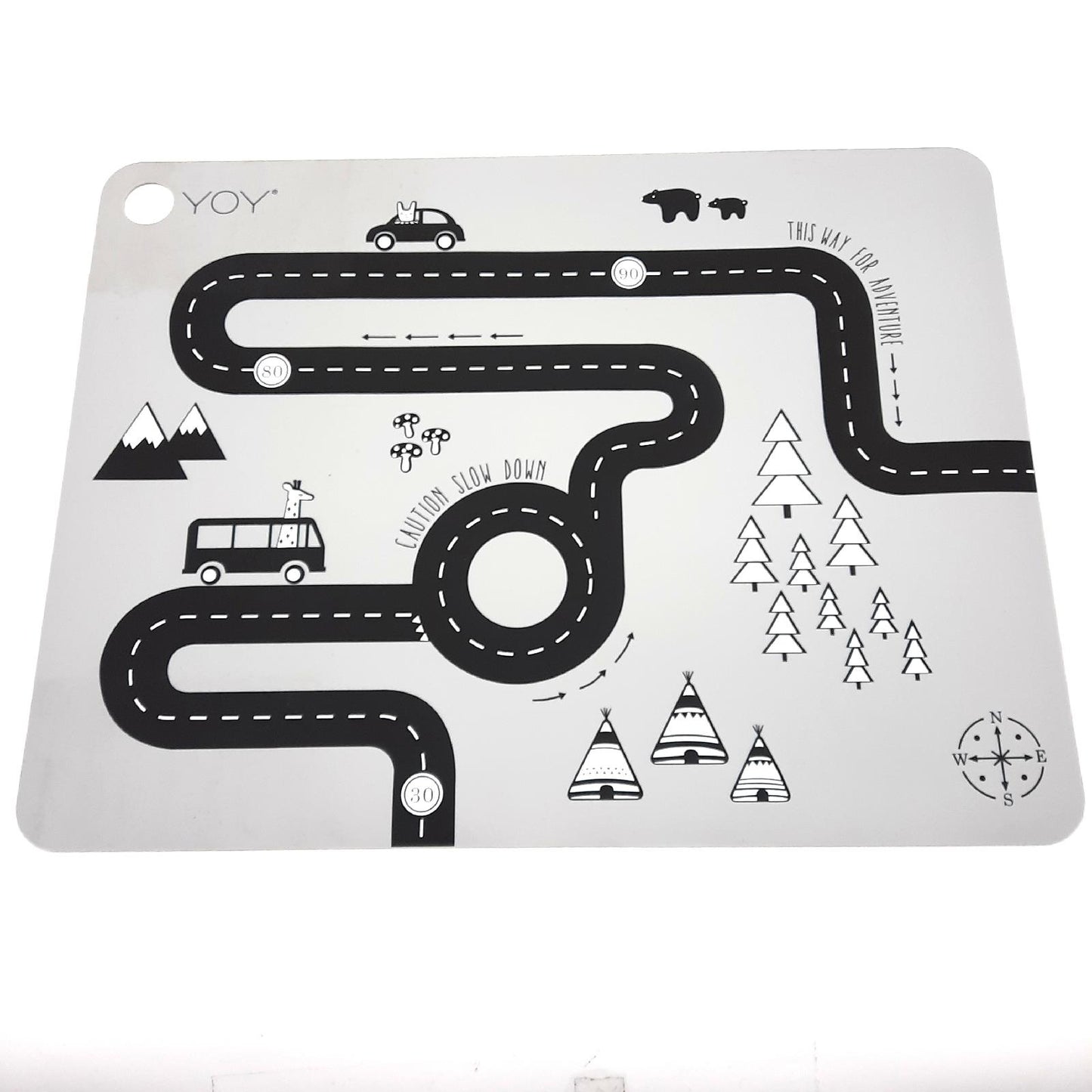 OyOy Mini Platzdecke Baby Kinder Spielzeug Abenteuer Strasse abwaschbar leicht reinigen