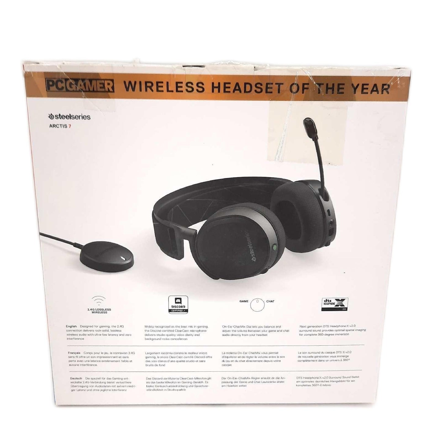SteelSeries Arctis 7 wireless Kopfhörer DTS X v2.0 Headset Gaming Sound