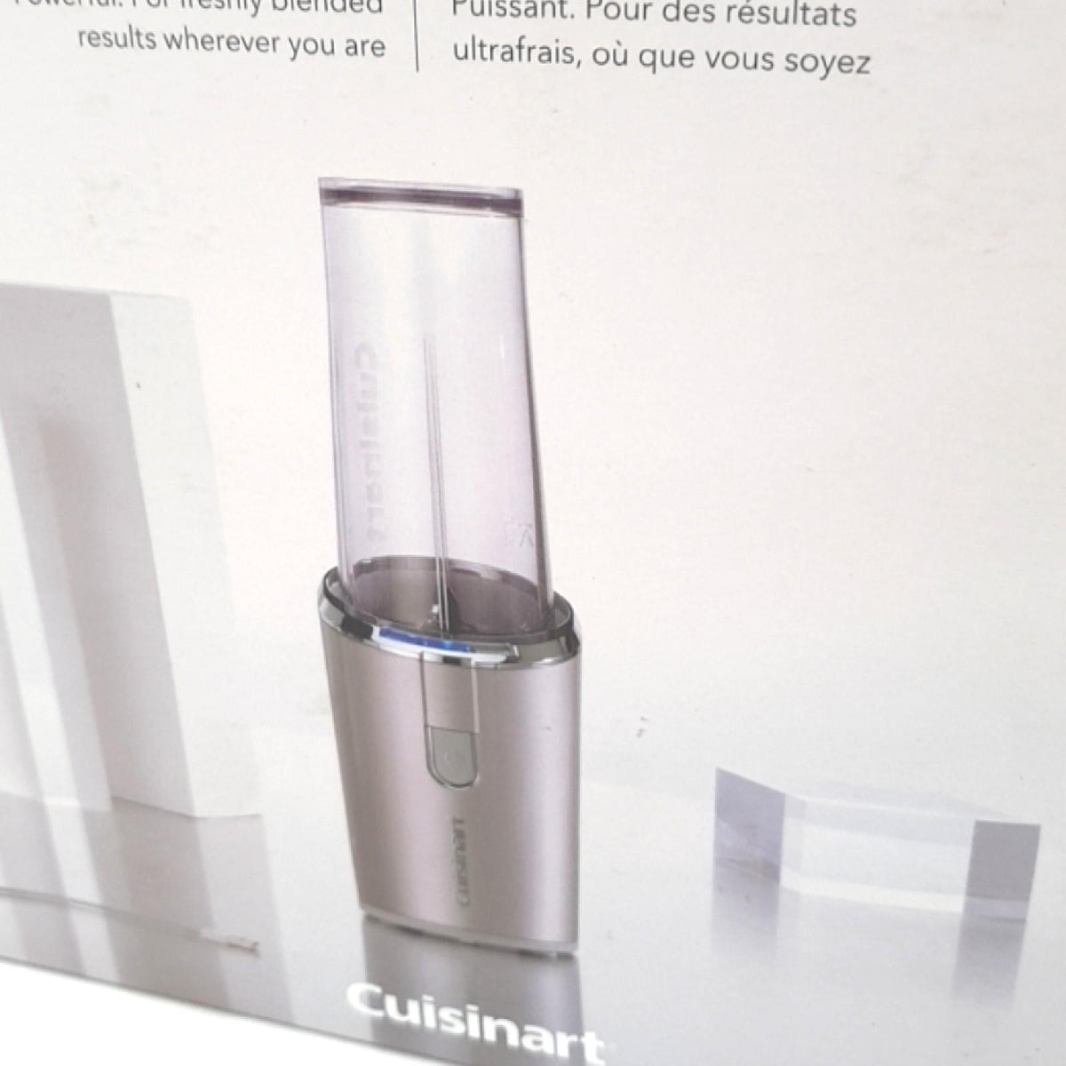 Cuisinart Schnurloser Mixer 450ml Flasche Tragbarer Smoothie Maker Ice Crusher Frappe Milkshakes USB Wiederaufladbar Handheld Tritan BPA freier Mixbecher mit Deckel inklusive