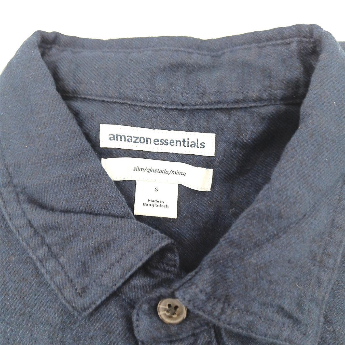 Amazon Essentials Herren Hemdjacke Bekleidung Marineblau schmale Passform lässig