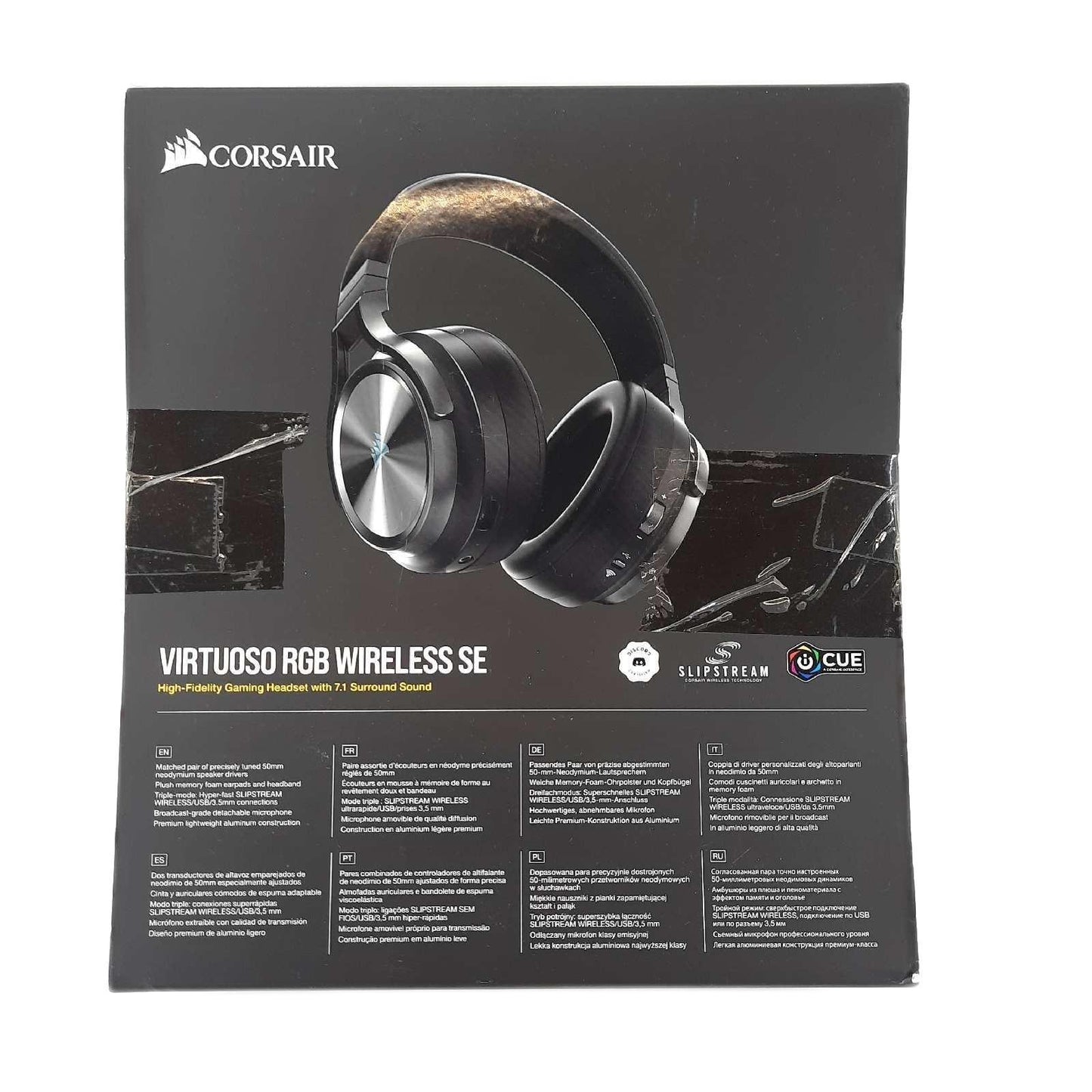 Corsair Virtuoso RGB Wireless SE High Fidelity Gaming Headset Kabel nutzbar mit Kopfbü