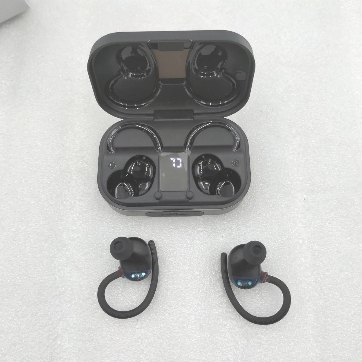 Cassini In Ear Kopfhörer Sport Bluetooth Kopfhörer Schwarz Kabellos Sportlich lange Akkul