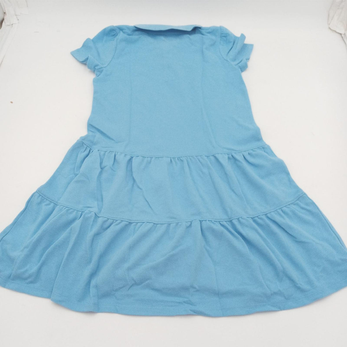 TSLA Mädchen Kurzarm Polo-Kleid Schuluniform Gtk27 1pack - Light Blue 16
