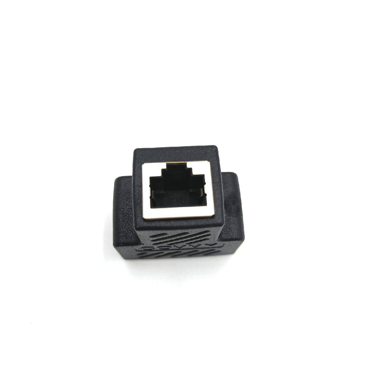 COVVY RJ45 weiblicher Steckverbinder für 1 bis 2 Port Cat 5/Cat 6 LAN Kabel Dual Connector Adapter Buchse 1 Stück Schwarz