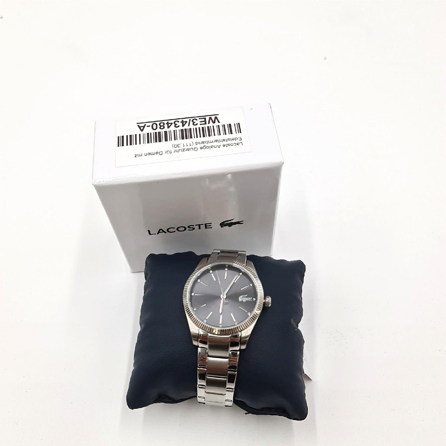 Lacoste Analog Quarzuhr für Damen mit Silbernes Edelstahlarmband - 2001081
