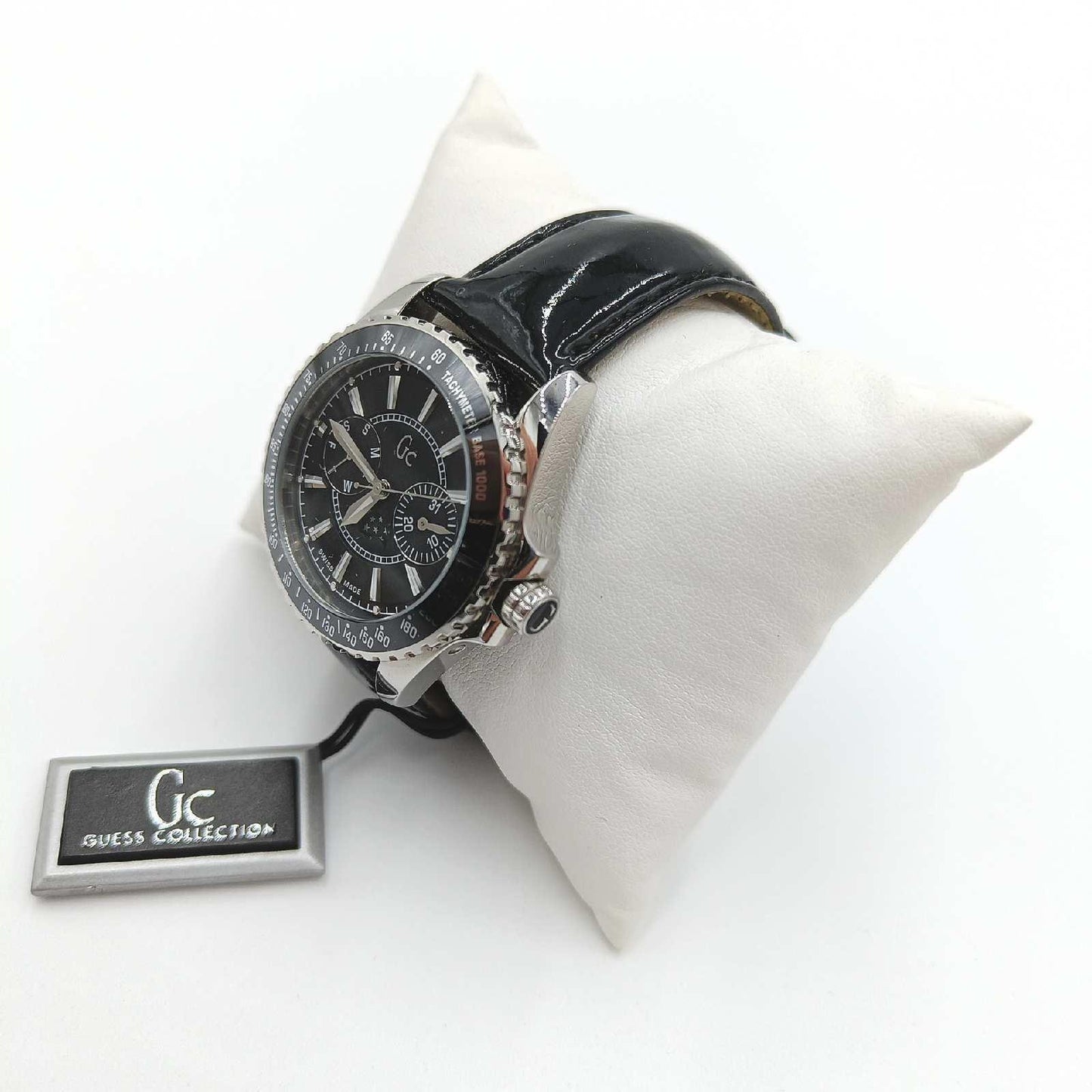Guess Collection Herren Armbanduhr Herrenuhr Lederarmband Modell 29006M2 elegant