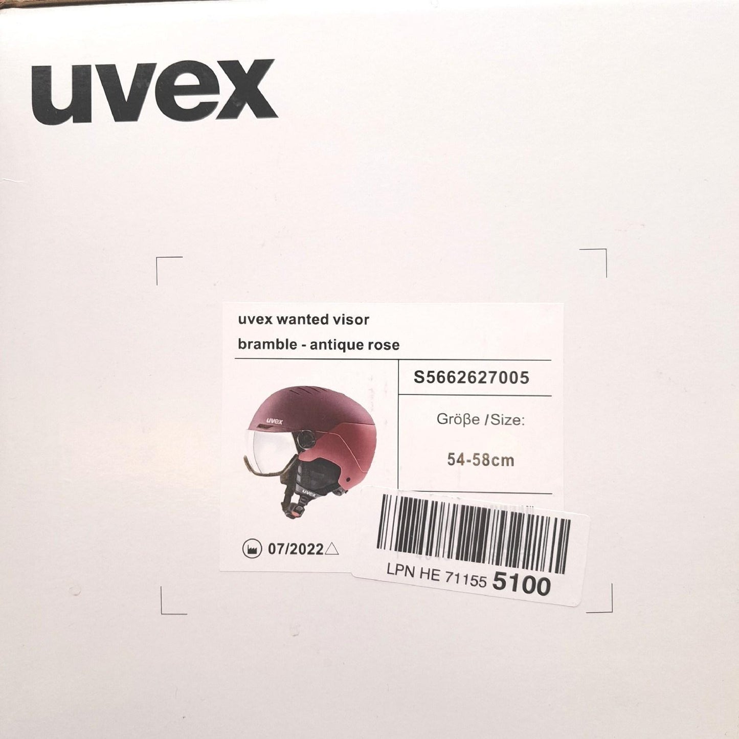 Uvex Skihelm Schutz Helme Wanted Visor Bramble Stilvoll und sicher für Sport Enthusi