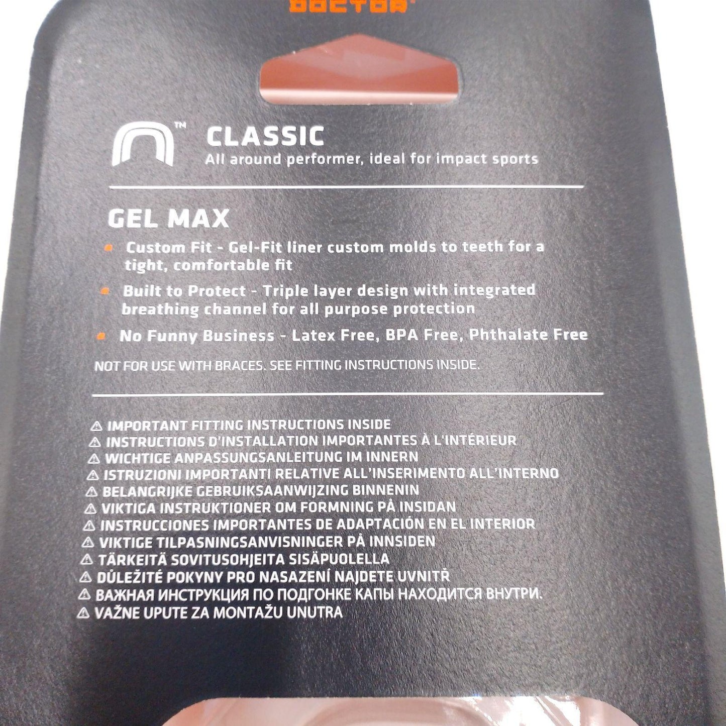 Shock Doctor Gel-Max-Mundschutz für Schutz beim Sport, bequemes dreilagiges Design in Größen für Kinder und Erwachsene