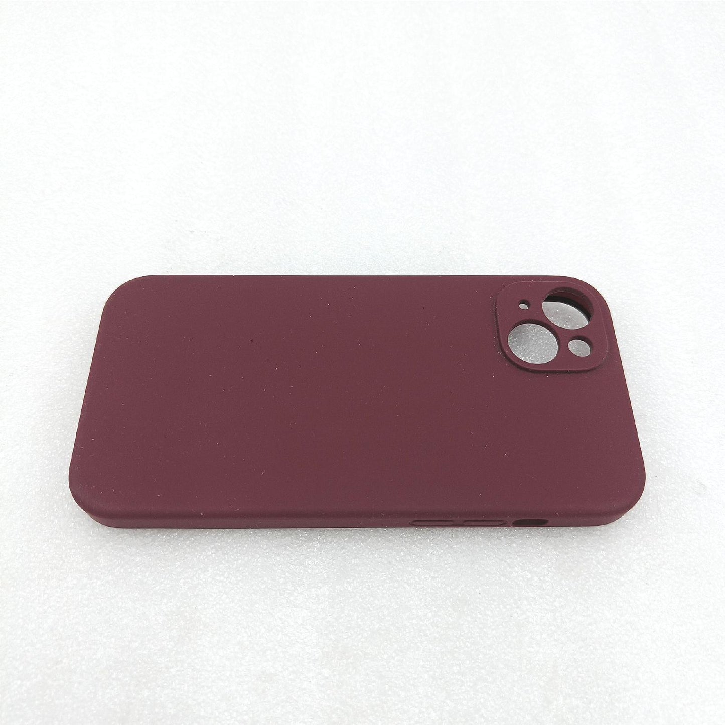 SURPHY iPhone 14 Plus Silikonhülle Displayschutzfolie Schutzschale Hülle Rot Apple