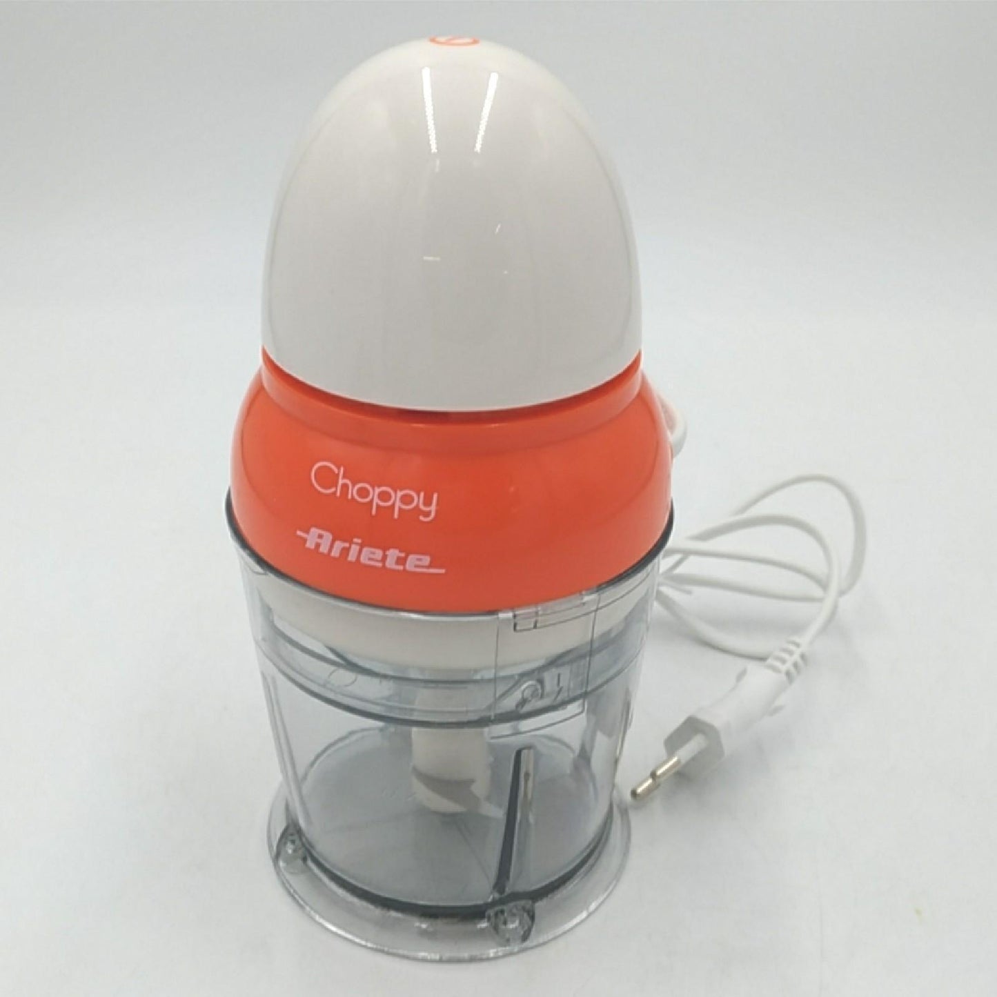 Ariete 1836 Choppy - Chopper mit Edelstahlklingen - startet durch Drücken des Deckels - 250 ml - 160 Watt - Orange