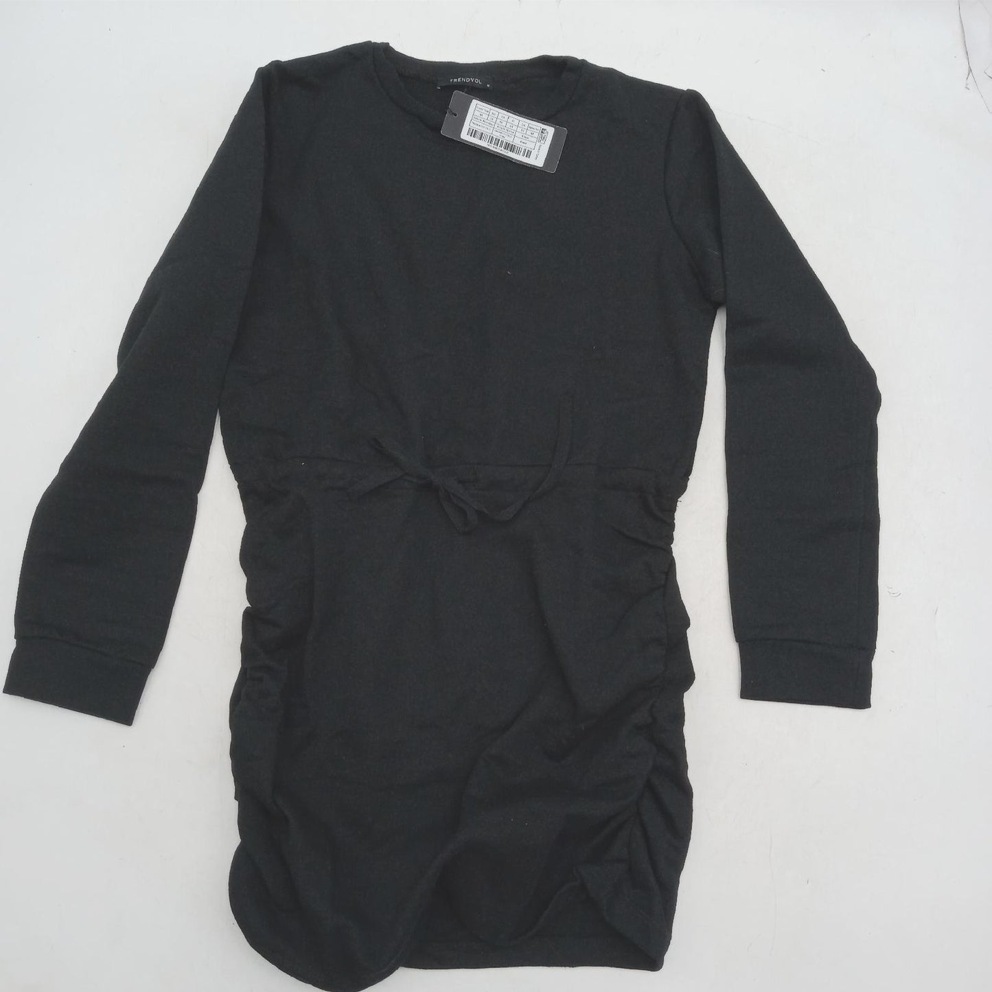 Trendyol Damen Kleid Mode Schwarz Mini Bodycon Elegant Modern Stilvoll Aussagekräftig
