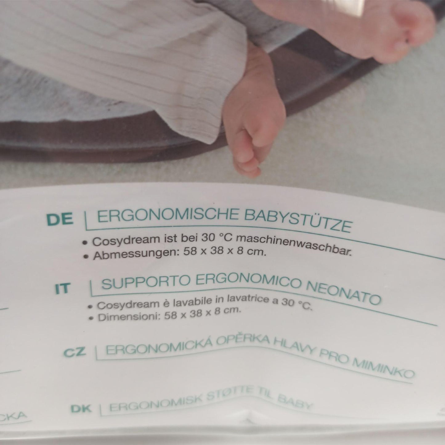Babymoov Babystütze Kinderzimmer Hocker Cosydream Smokey Komfort und Sicherheit für Babys