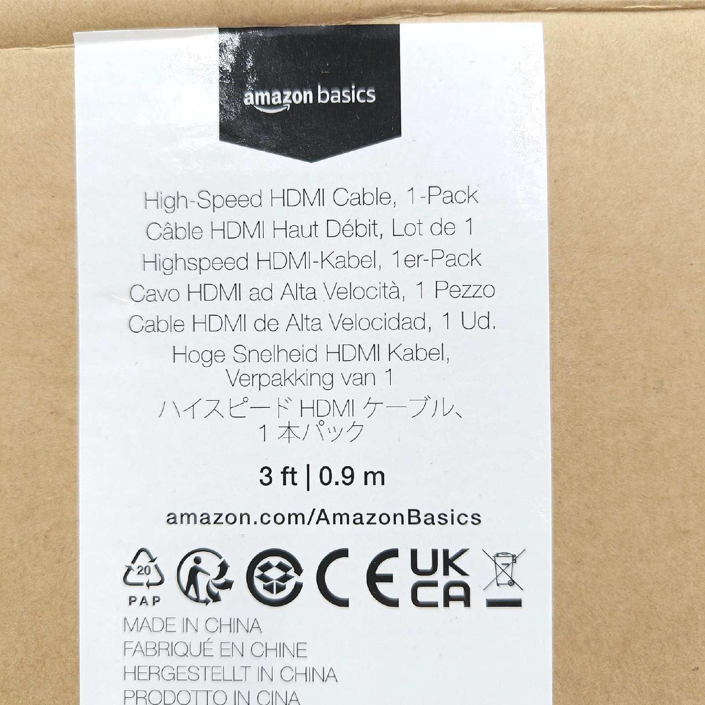 Amazon Basics HDMI Kabel Elektronik 4K HDMI Kabel 0 9 Meter 18 Gbit