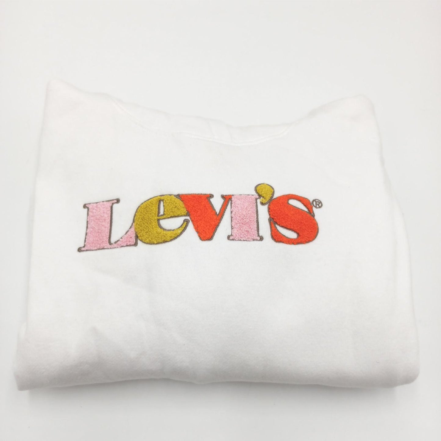 Levis Kinderbekleidung Langarmshirt Mädchen Oberbekleidung High Rise Kapuze Weiß
