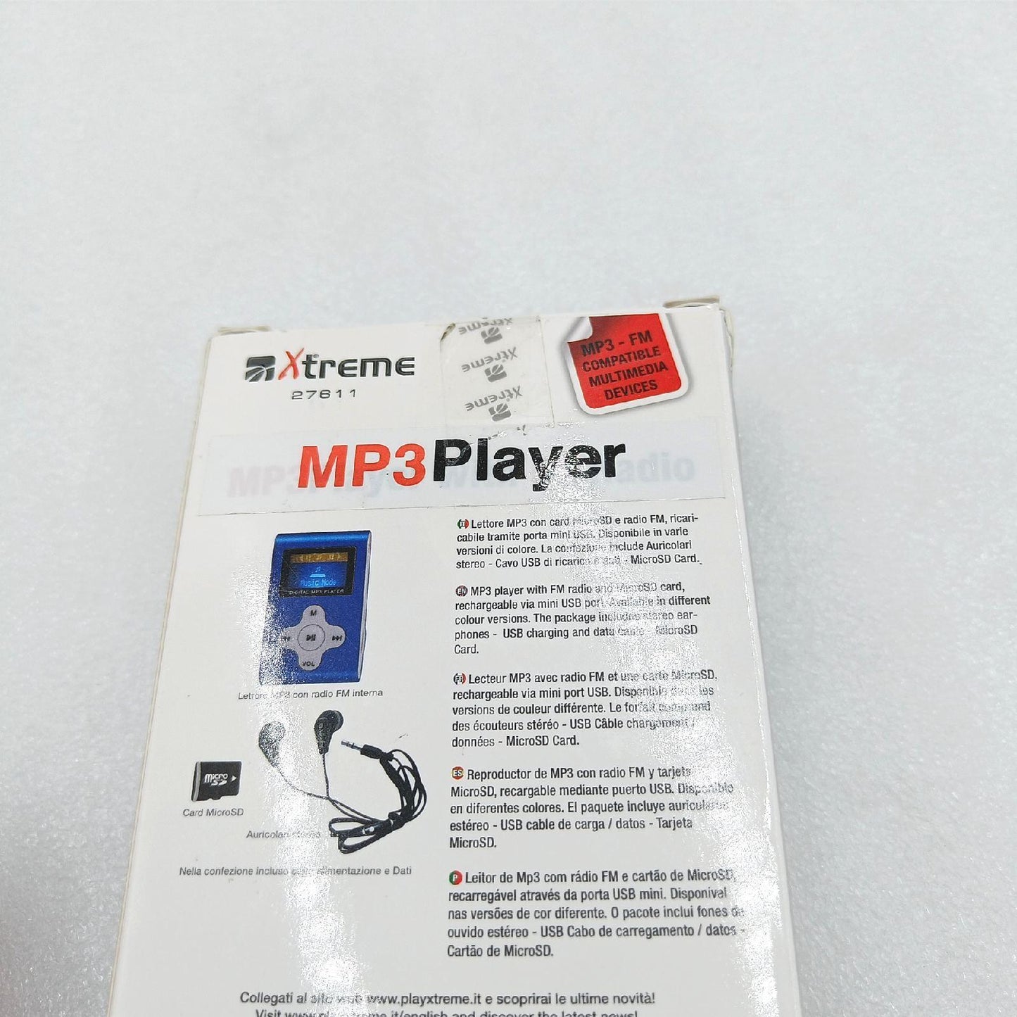 Xtreme Audio Player Elektronik Xtreme 27611 Speicher 4 GB inklusive Kopfhörer Mini