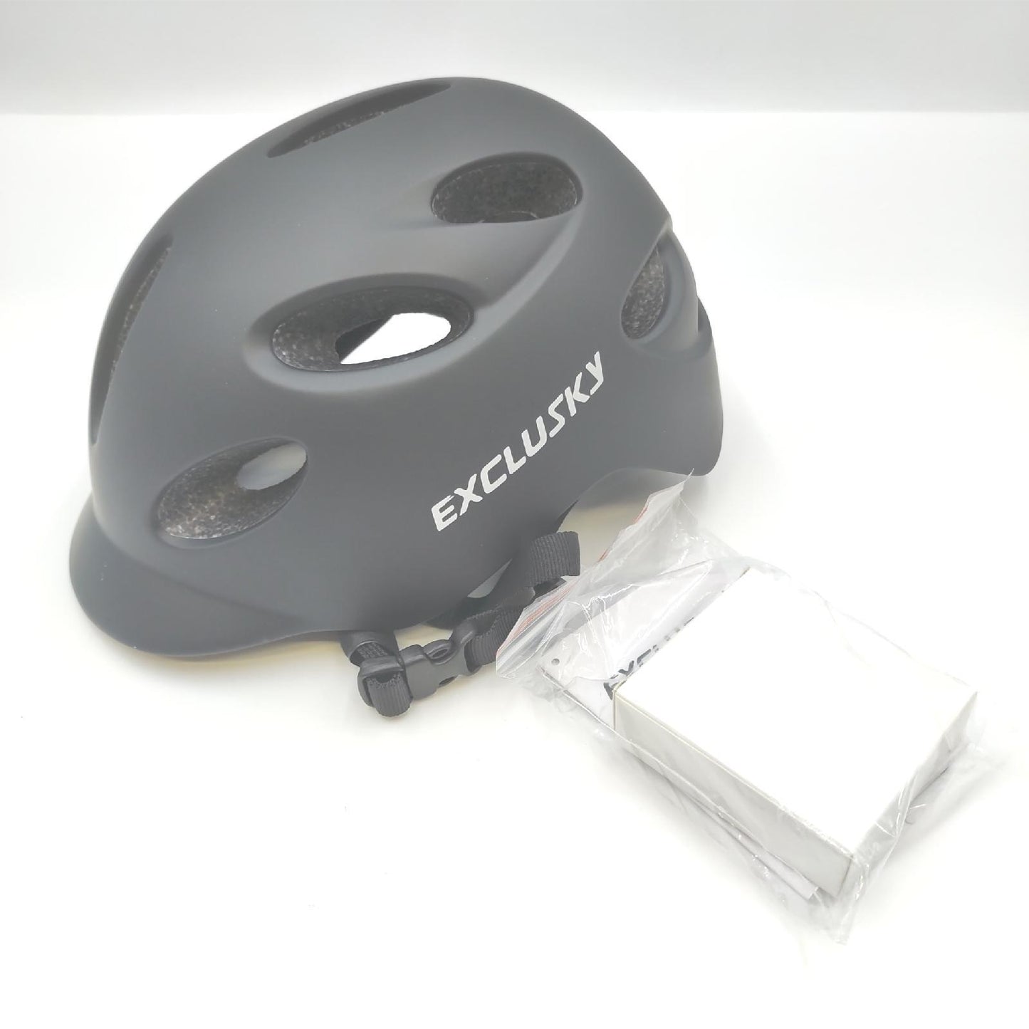 Exclusky Fahrradhelm Helm Fahrradzubehör Modell M L Urban Sicherheit Fahrradhelm Herren mit Licht Fahrrad
