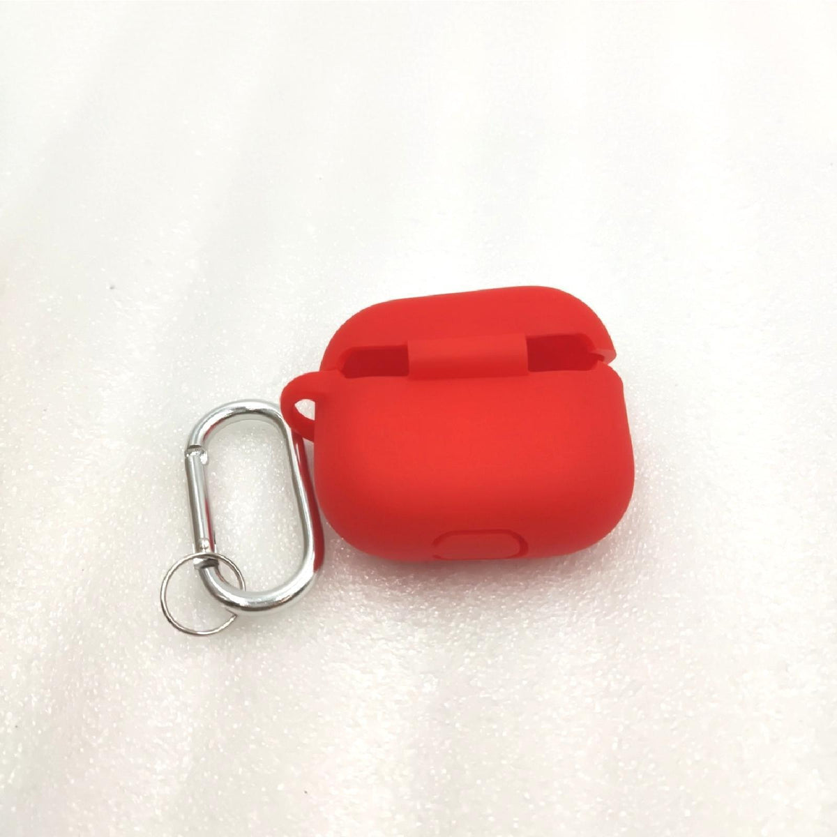 R fun Hülle AirPods Zubehör Case Cover Silikonhülle Schlüsselanhänger weiß robust