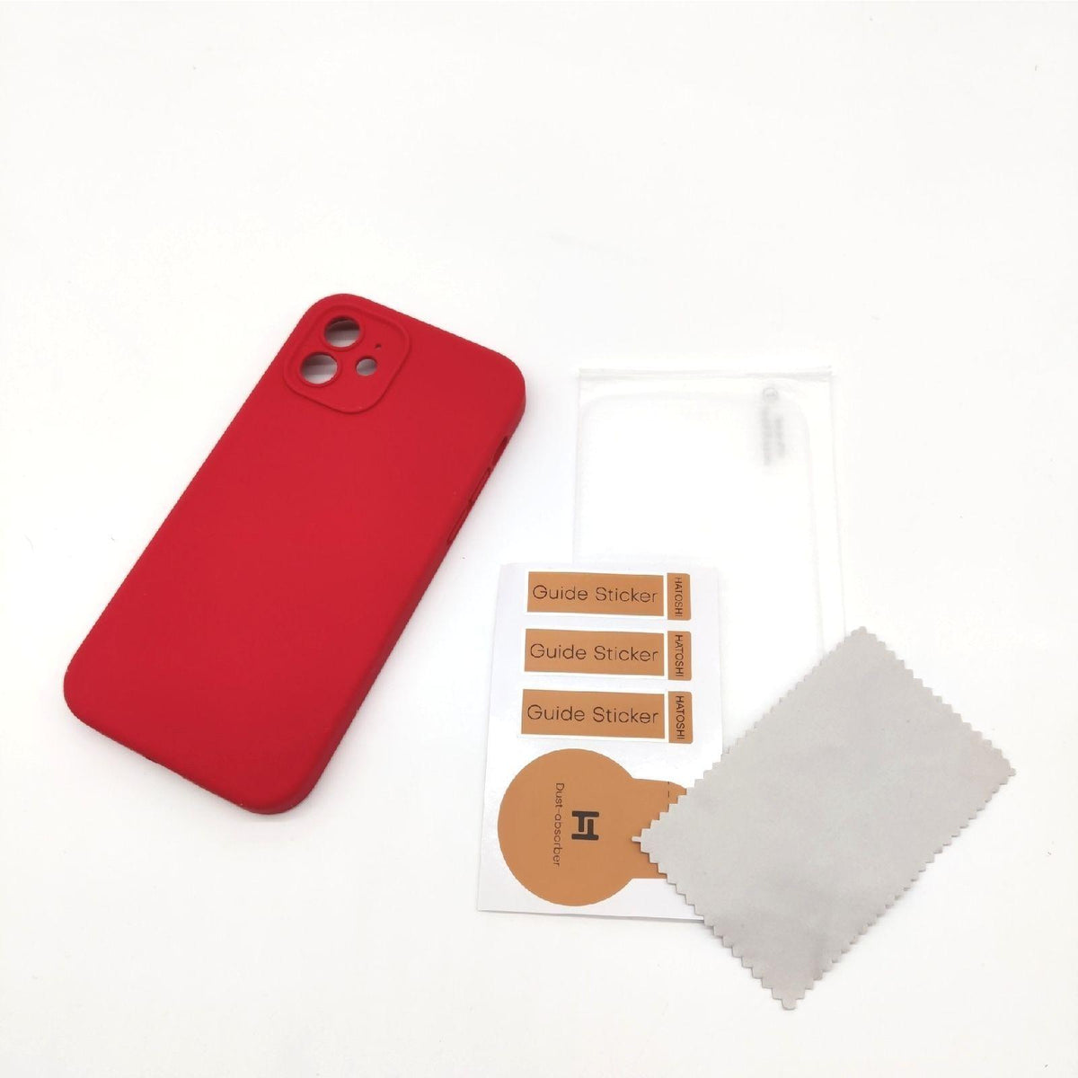 HATOSHI Hülle Handy Zubehör iPhone 12 Silikon Schutzglas Rundumschutz Anti