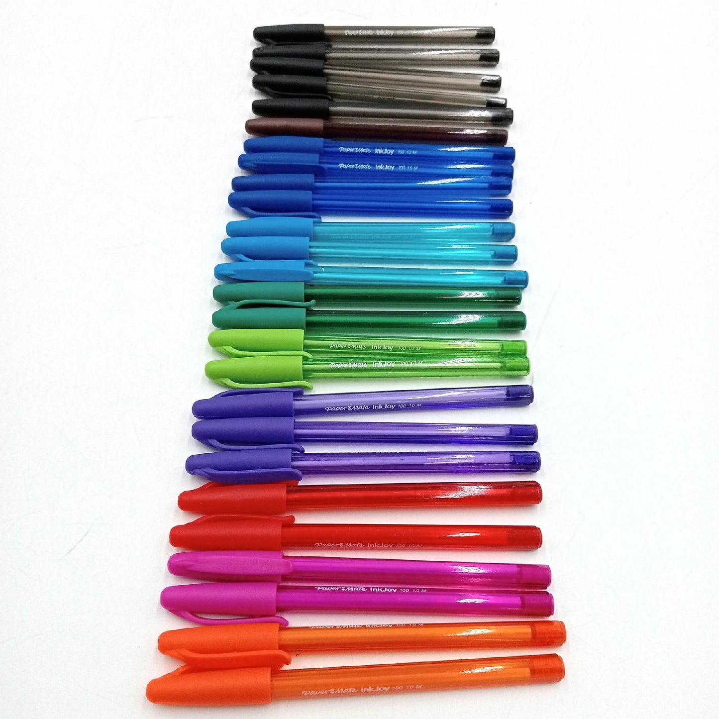 Paper Mate InkJoy 100ST Kugelschreiber | mittlere Spitze (1,0 mm) | farblich sortiert | 27 Stück