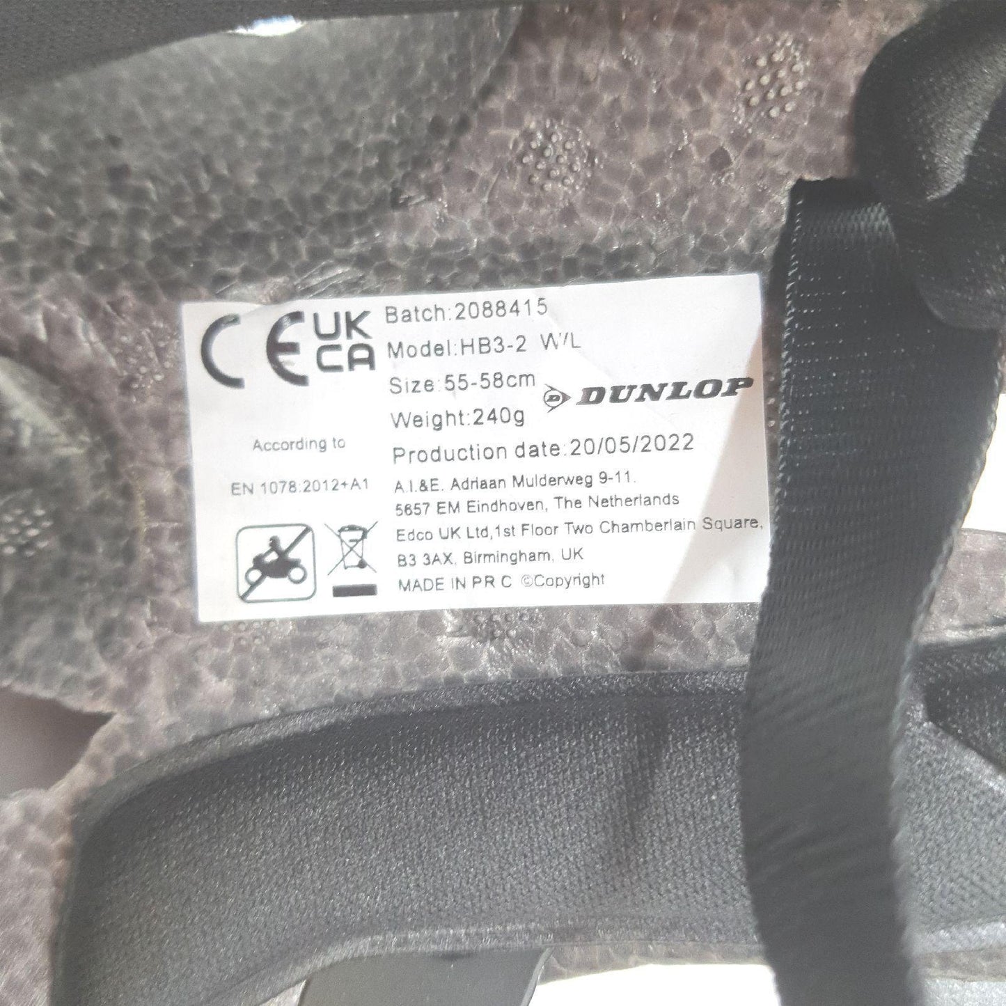 Dunlop Fahrradhelm Licht Fahrradhelm Damen Herren Verstellbar von 55 bis 58 CM (19,99)