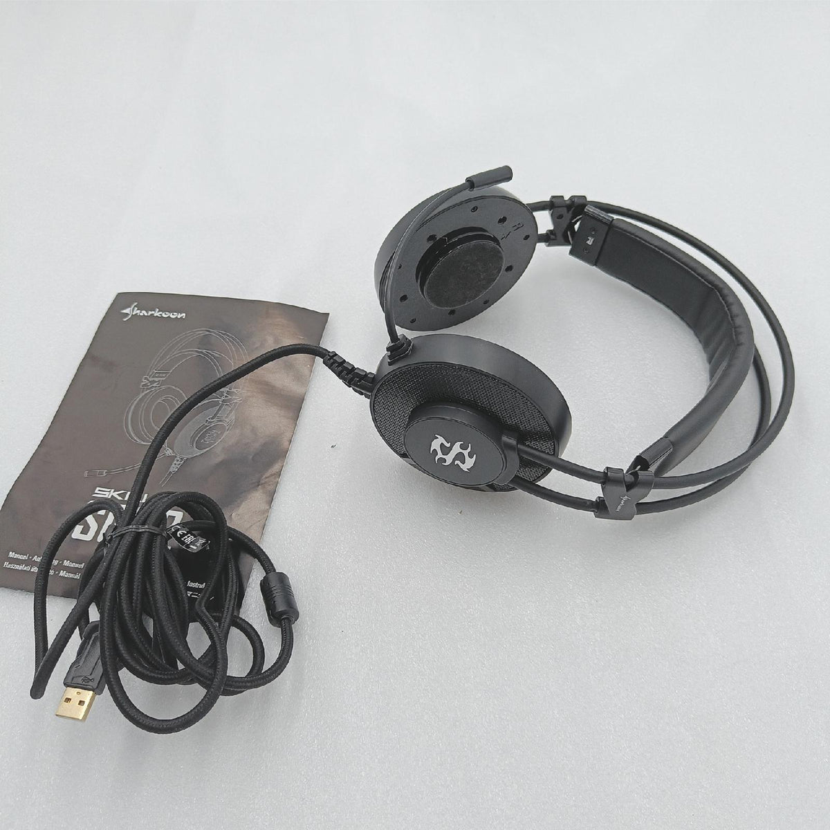 Sharkoon Gaming Headset Kopfhörer Skiller SGH2 Stereo Sound Blaue Led Komfort