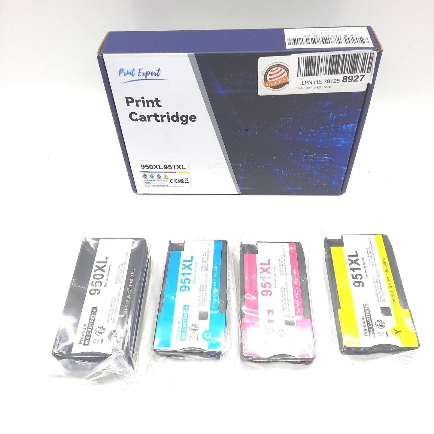 Starover Tintenpatrone Druckerzubehör HP 950 951 Officejet Pro kompatibel hohe Reichweite für HP Geräte
