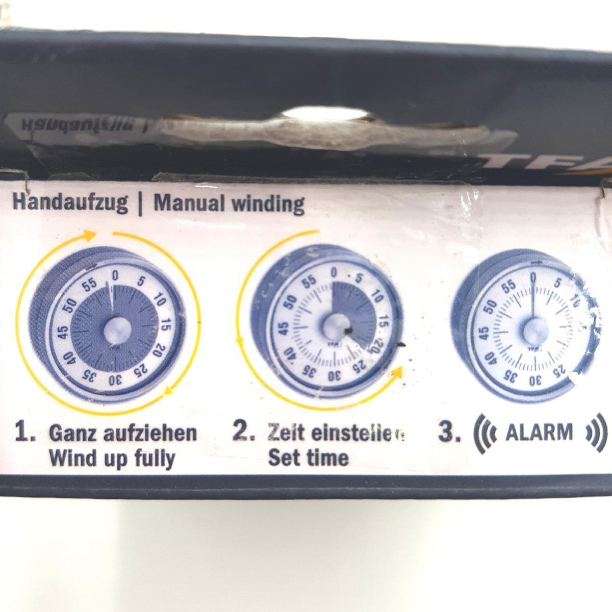 TFA Kitchen Timer Puck Anthrazit Zubehör Gartenarbeit Timer-Küche
