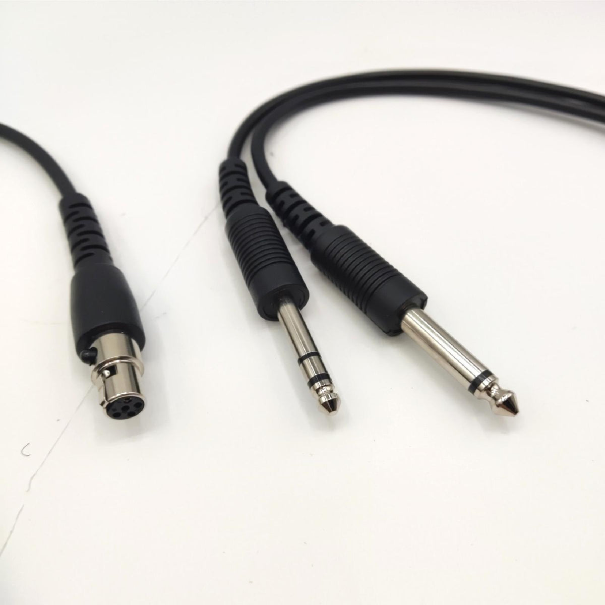 Tangxi Universal Aviation Adapterkabel 230 cm 6-poliges GA-Doppelohrstöpsel-Ersatzkopfhörer-Steckerkabel mit Kabelschalter für Flugzeug-Headset
