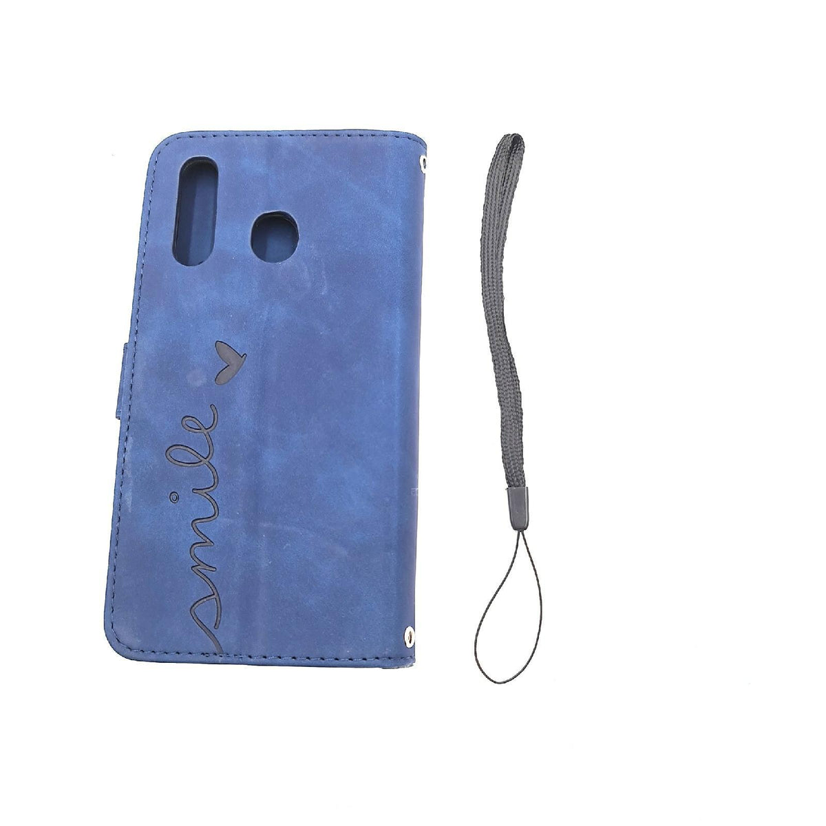 Samsung Handyhülle Smartphone Schutzhülle Galaxy A20 A30 Flip Book Leder Classic