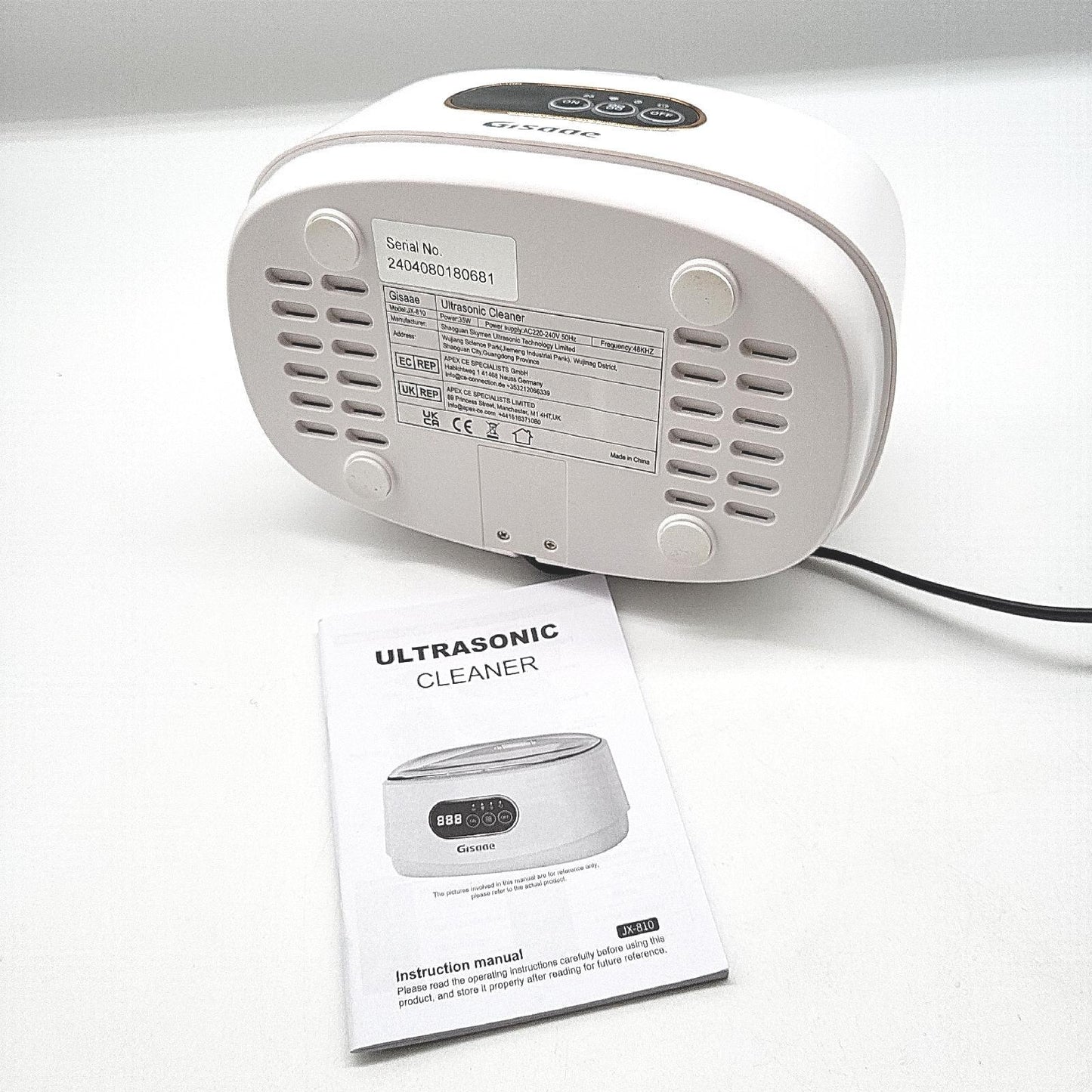 Gisaae Brillenreiniger Reinigungsmittel 660 Ml 48000 Hz Ultraschallpflege für Brillen