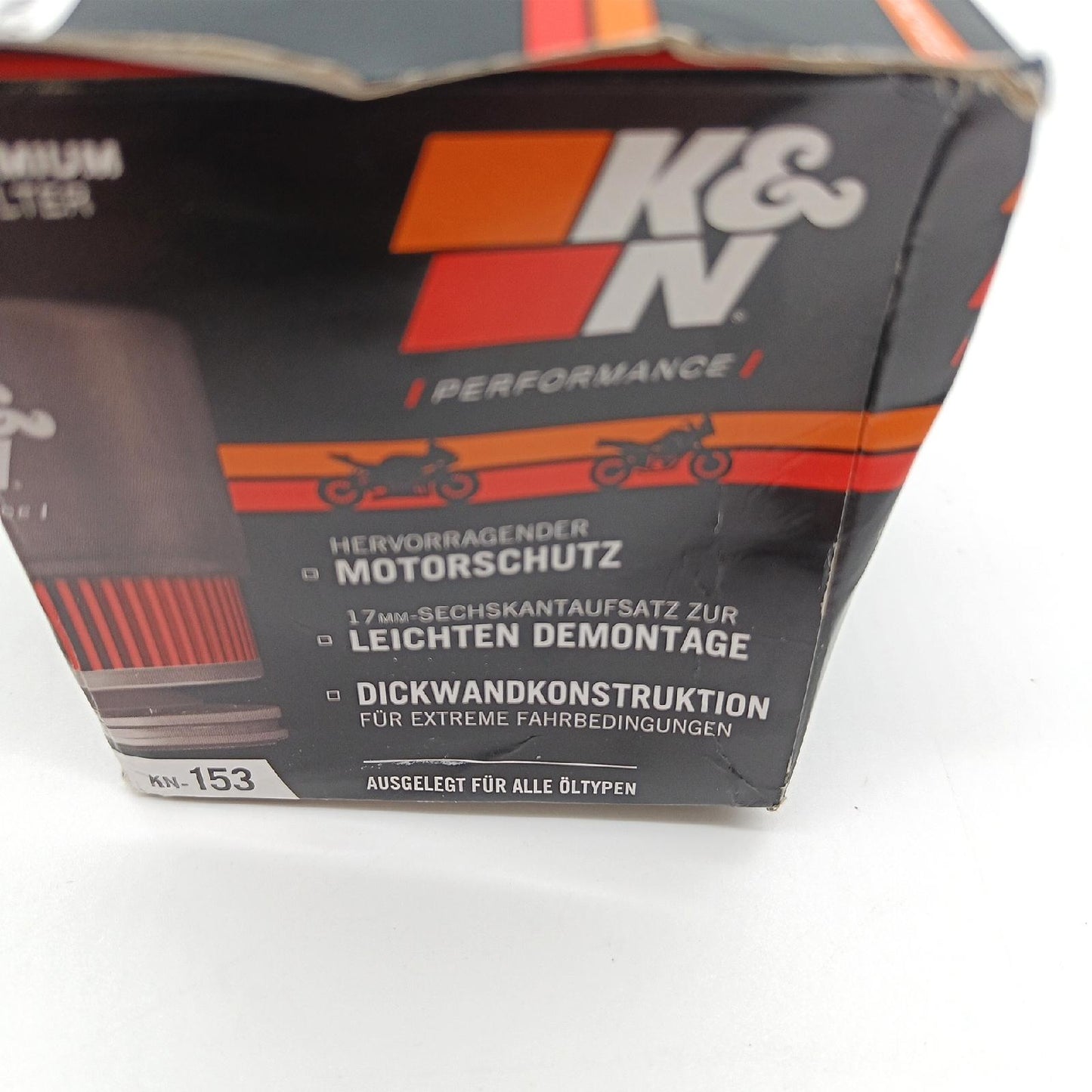 K&N Ölfilter für Motorräder: Entwickelt für die Verwendung mit synthetischen oder konventionellen Ölen. kompatibel mit Ducati, Bimota Motorräder KN-153 (Patrone 78 x 85mm), Rot