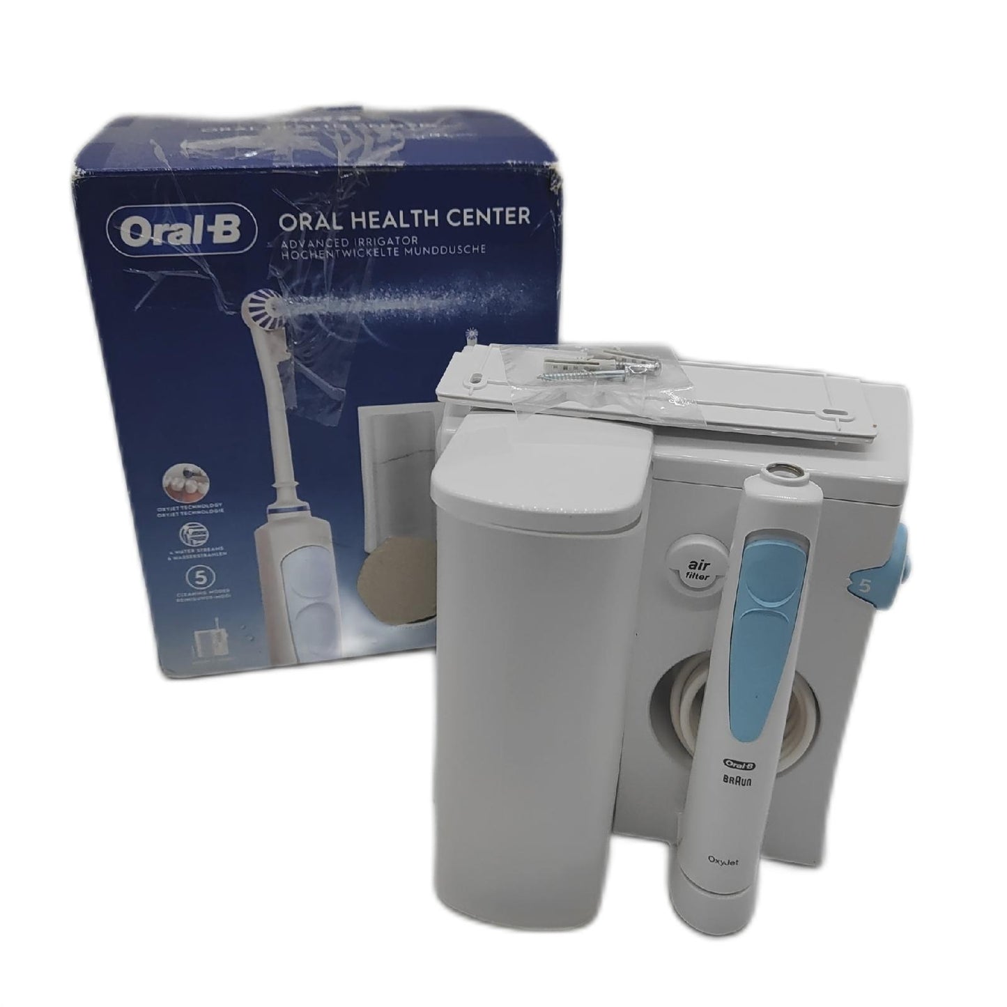 Oral B Munddusche Zahnzwischenraumreiniger Center unvollständig ohne Aufsätze leichte